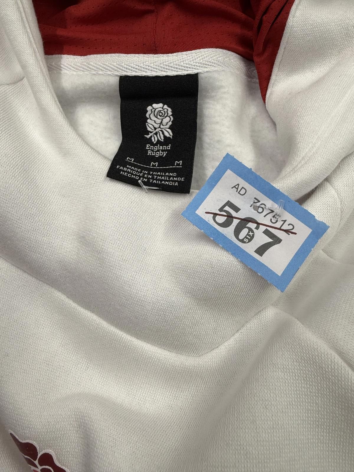 Other England Rugby White and Red Hoodie Sweatshirt Medium Size US M / EU 48-50 / 2 - 2 Thumbnail