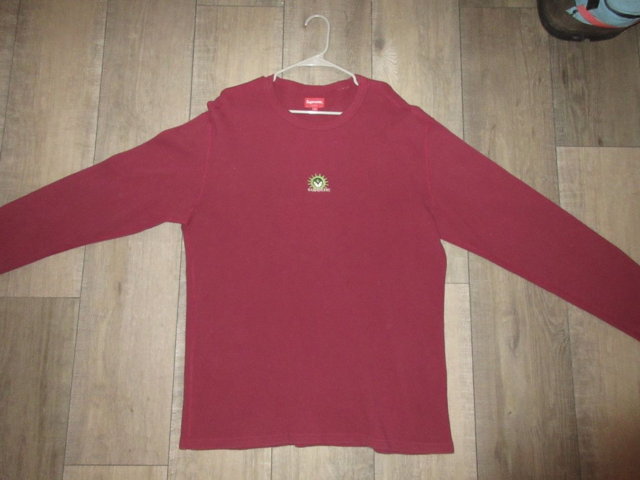 Supreme Supreme Waffle Thermal Long Sleeve T Shirt Alien Logo Size US XL / EU 56 / 4 - 1 Thumbnail
