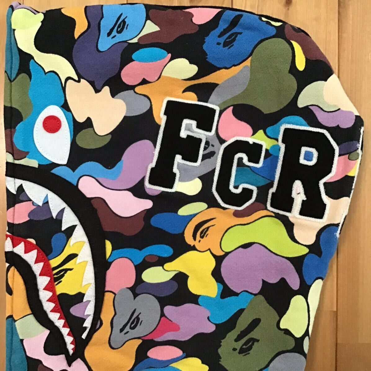 Bape × F.C.R.B BAPE × FCRB Shark full zip Hoodie multi camo a bathing ape Size US S / EU 44-46 / 1 - 5 Thumbnail