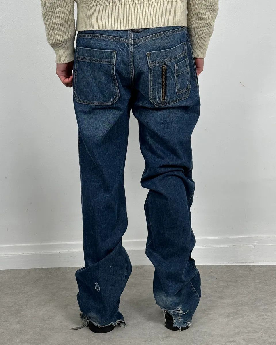Dolce & Gabbana FW06 Dolce & Gabbana Blue Flat Pockets Jeans Size US 33 - 3 Thumbnail