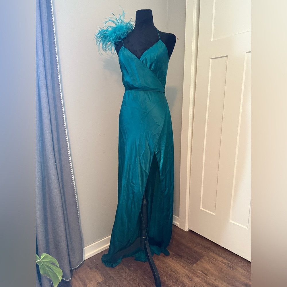Other New THE SEI WRAP GOWN WITH DETACHABLE OSTRICH TRIM 2 Size XS / US 0-2 / IT 36-38 - 3 Thumbnail