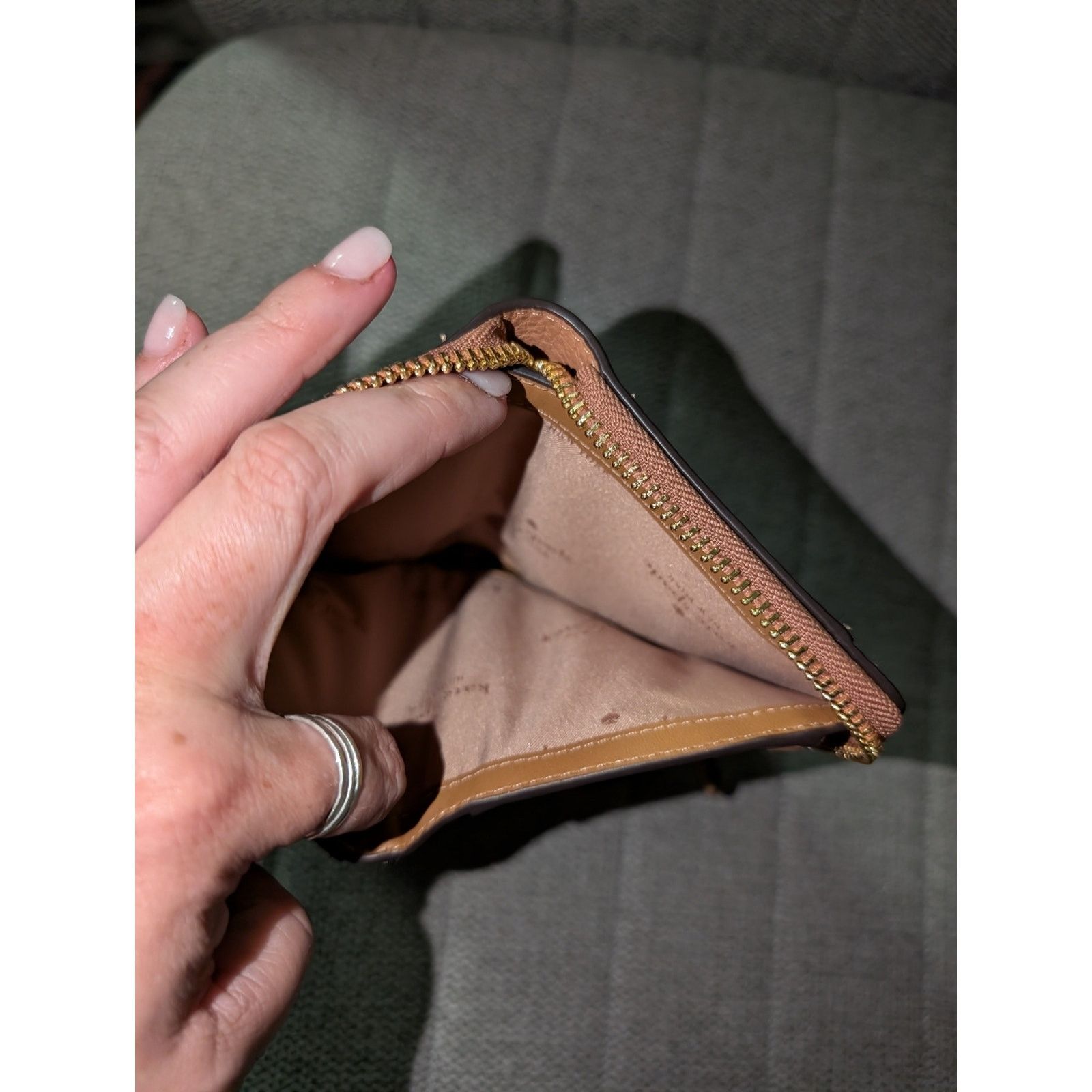 Kate Spade kate spade Pebbled Zip-Around Wallet in Brown Size ONE SIZE - 4 Thumbnail