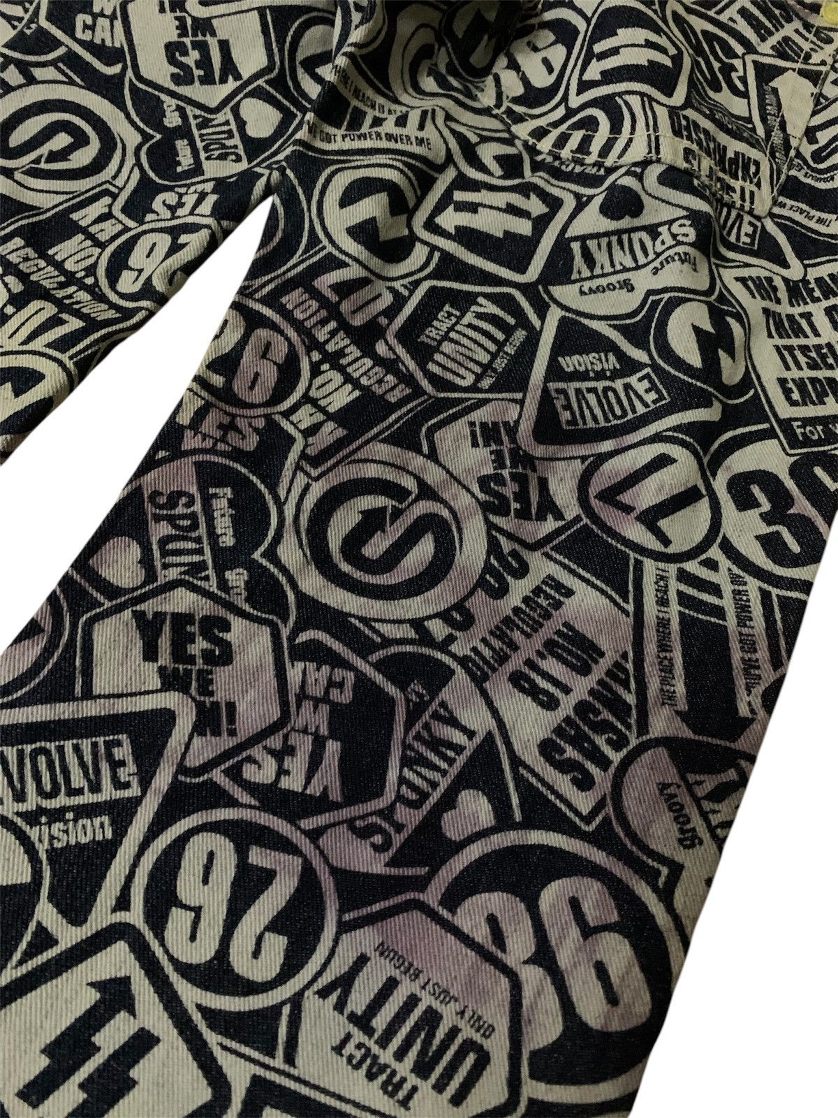 Hysteric Glamour × Japanese Brand 💥Vintage Japanese Sky Bomber Overprint Denim Size 30" / US 8 / IT 44 - 6 Thumbnail