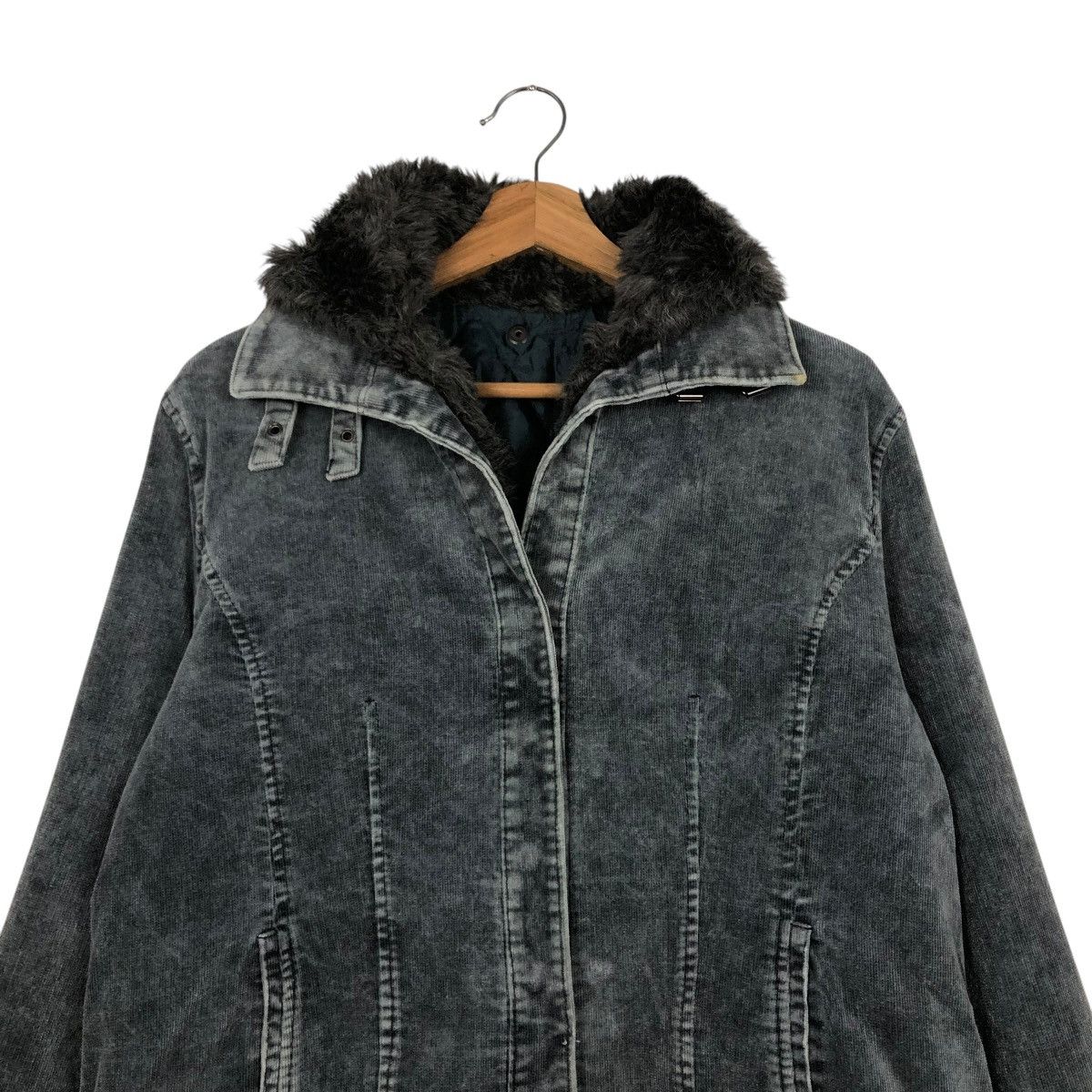 Japanese Brand × Vintage 🔥VINTAGE CROPPED BIKER JACKET DOUBLE COLLAR FUR ISSEY MIYAKE Size US S / EU 44-46 / 1 - 5 Thumbnail