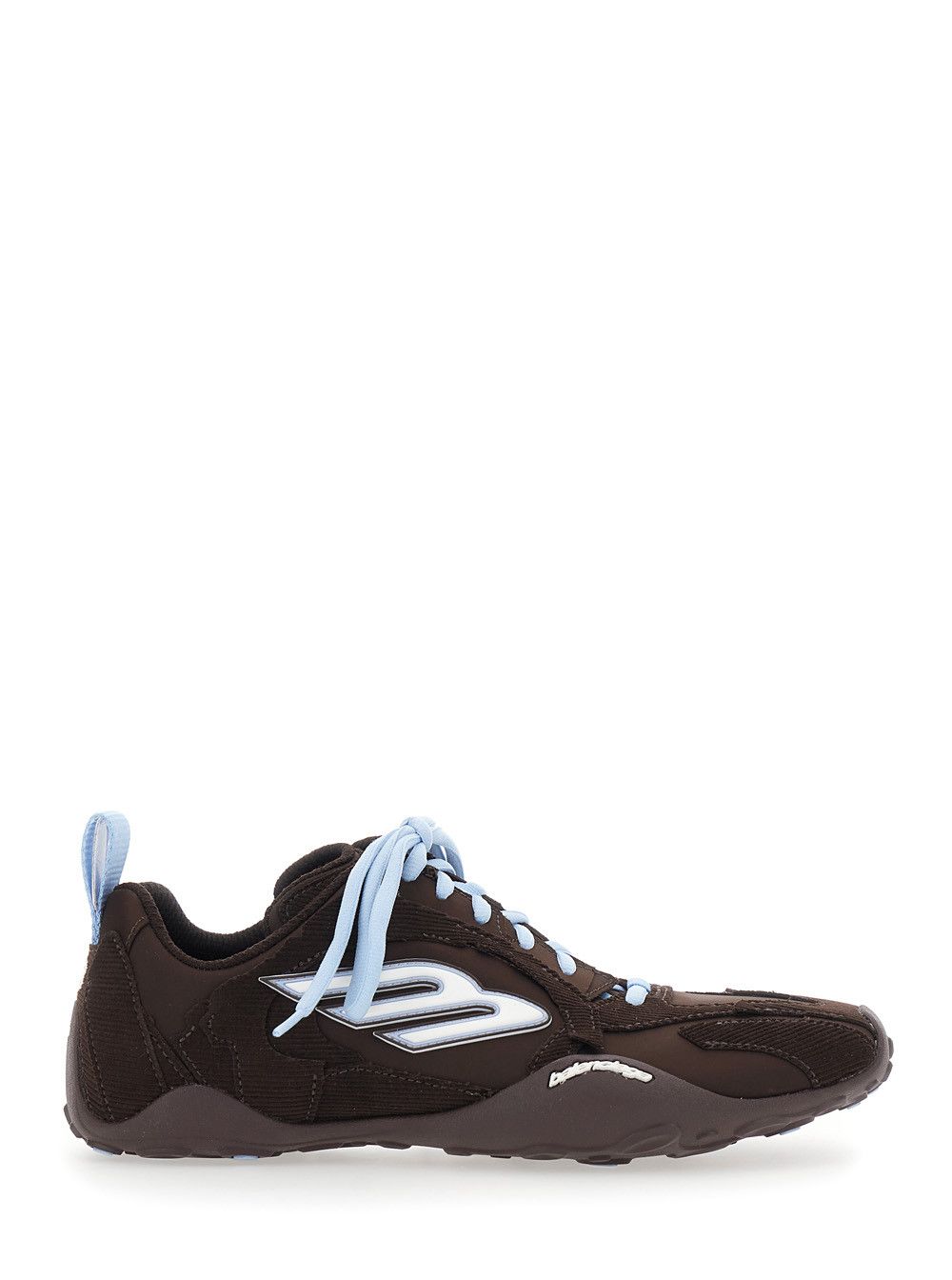 Balenciaga Sneaker 'Monday Ultra' Low Top with Logo Detail on the Side and Velvet Inserts in Brown Tech Fabric for Women Size US 11 / IT 41 - 1 Thumbnail
