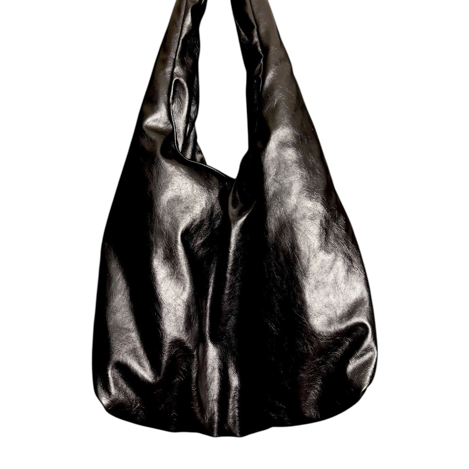 Topshop Topshop Puffy Black Single Compartment Purse Tote Bag Size ONE SIZE - 2 Thumbnail