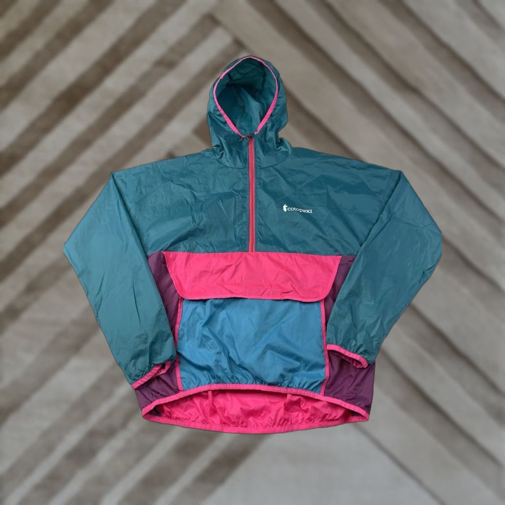Cotopaxi Cotopaxi Teca Half-Zip Windbreaker Hoodie Pullover Women's Size Small Windbreaker Multicolor Zip Pockets Hooded Lightweight Packable CSR? (Wait) Size S / US 4 / IT 40 - 1 Thumbnail