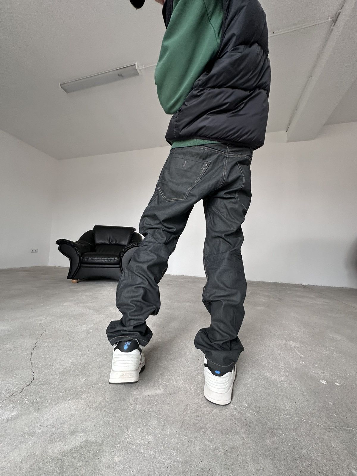 Japanese Brand Japanese Brand Waxed Stacked Jeans Size US 36 / EU 52 - 4 Thumbnail