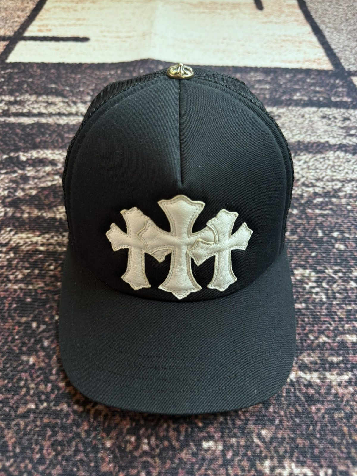 Chrome Hearts Chrome Hearts Triple Cross Patch Trucker Cap Size ONE SIZE - 1 Thumbnail