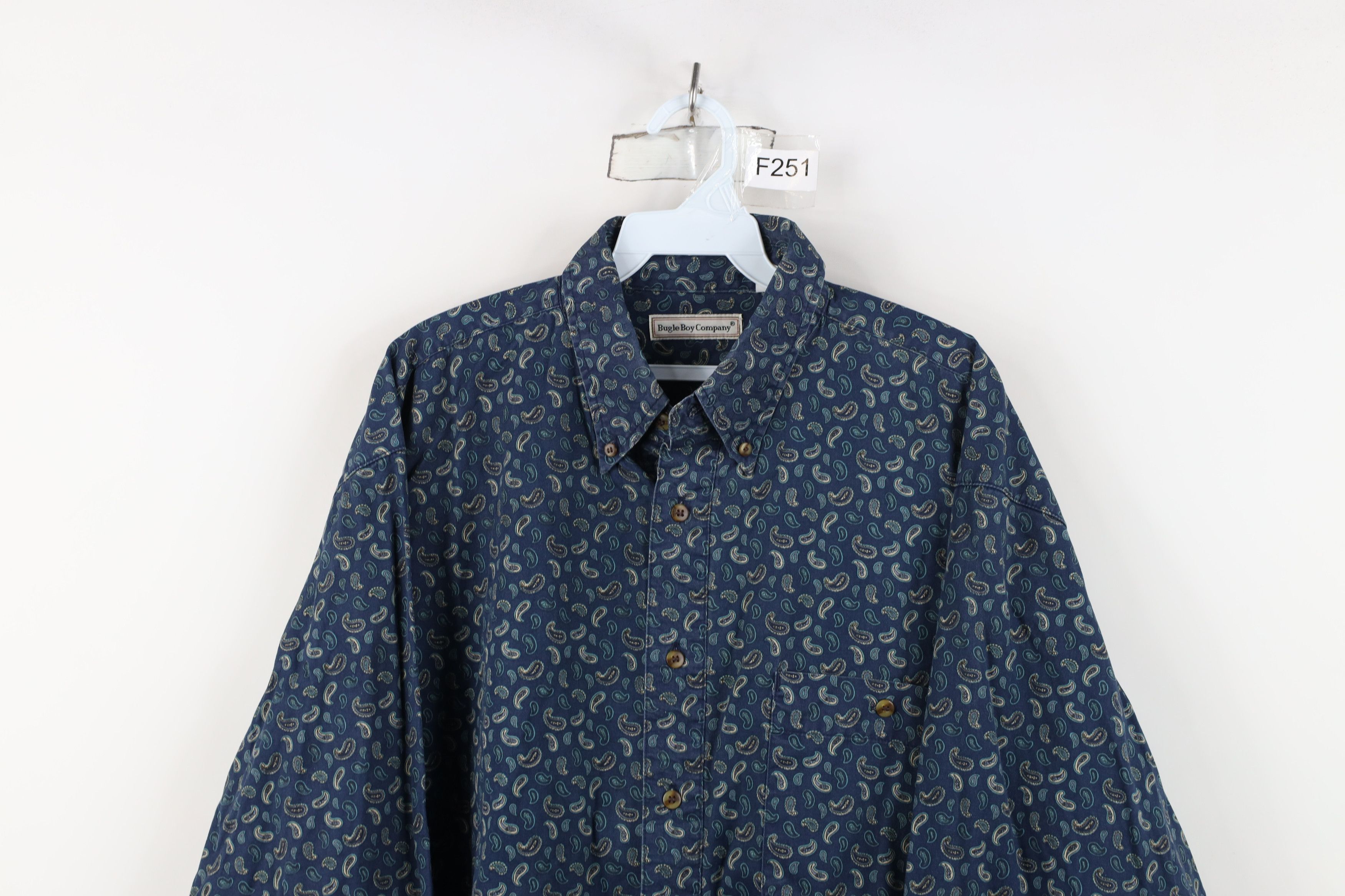 Vintage Vintage 90s Streetwear Collared Button Down Shirt Cotton Size US L / EU 52-54 / 3 - 2 Thumbnail