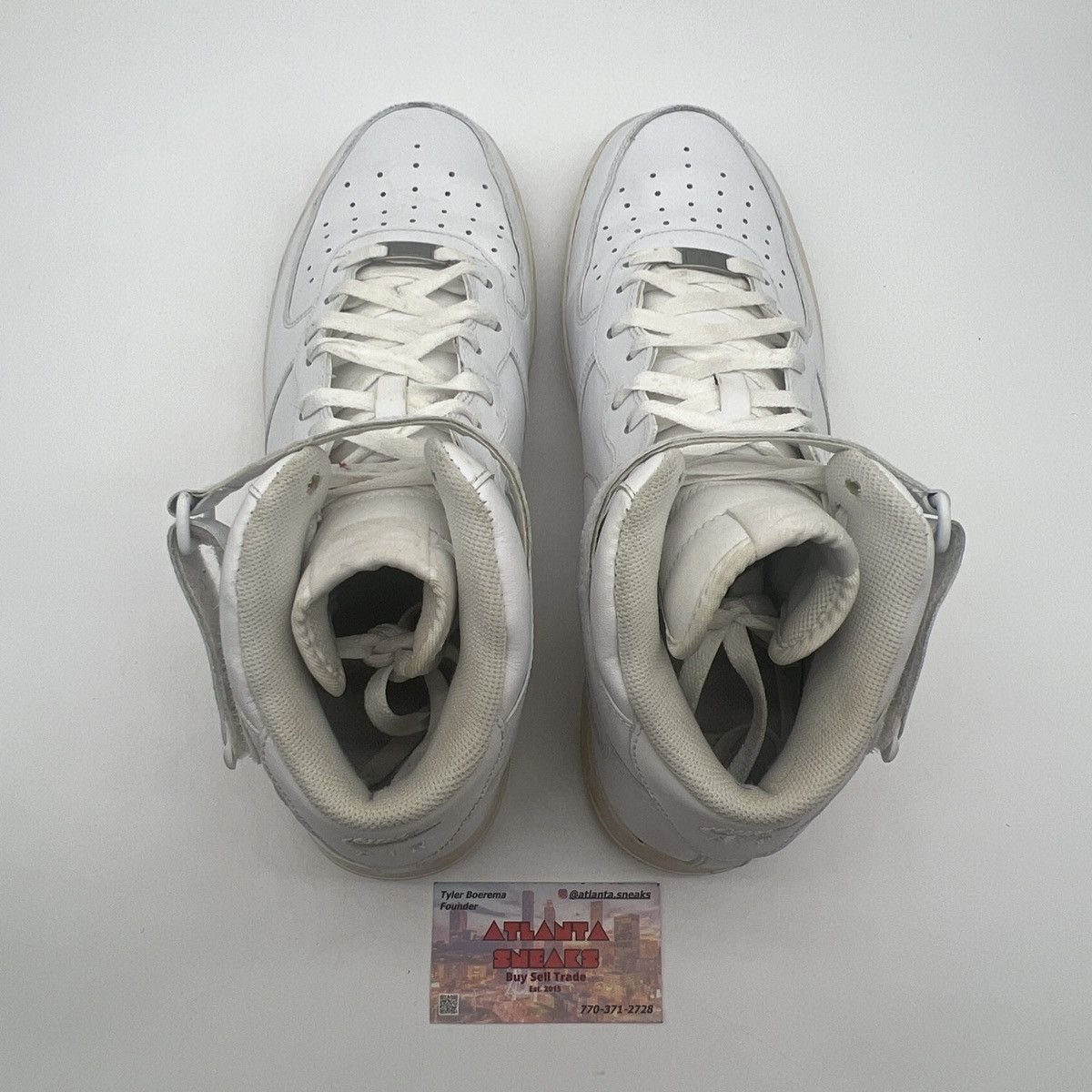 Nike Air Force 1 mid 07 white Size US 13 / EU 46 - 6 Thumbnail