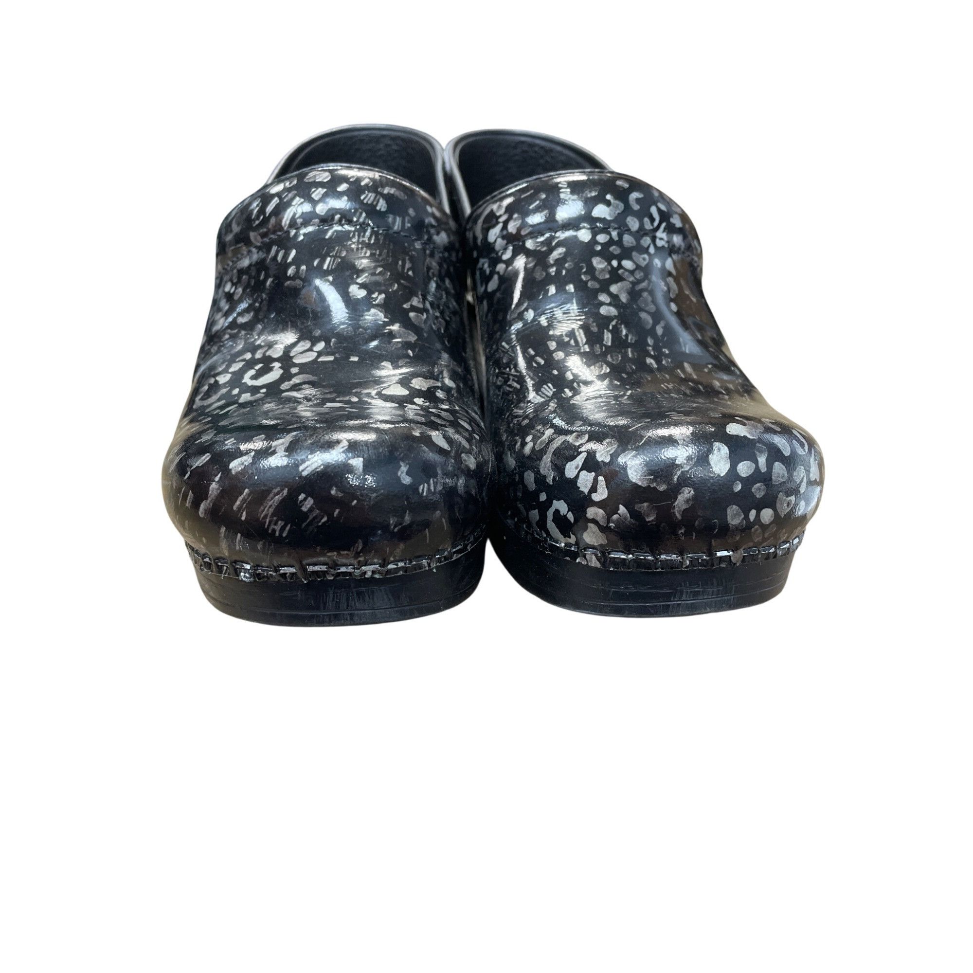 Dansko Dansko Womens black gray Professional Clogs Mules nursing sh Size US 8 / IT 38 - 11 Thumbnail