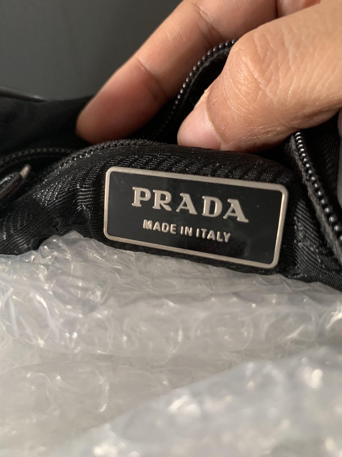 Prada × Vintage Vintage Prada Black Medium Sling Crossbody Bag Size ONE SIZE - 11 Thumbnail