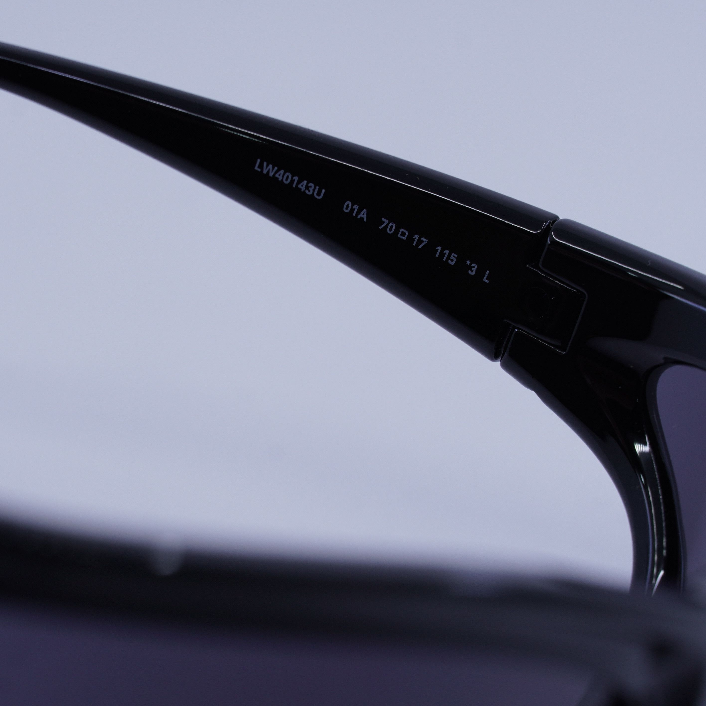 Loewe Loewe LW40143U 01A Sunglasses Black Shield Frame Size ONE SIZE - 8 Thumbnail