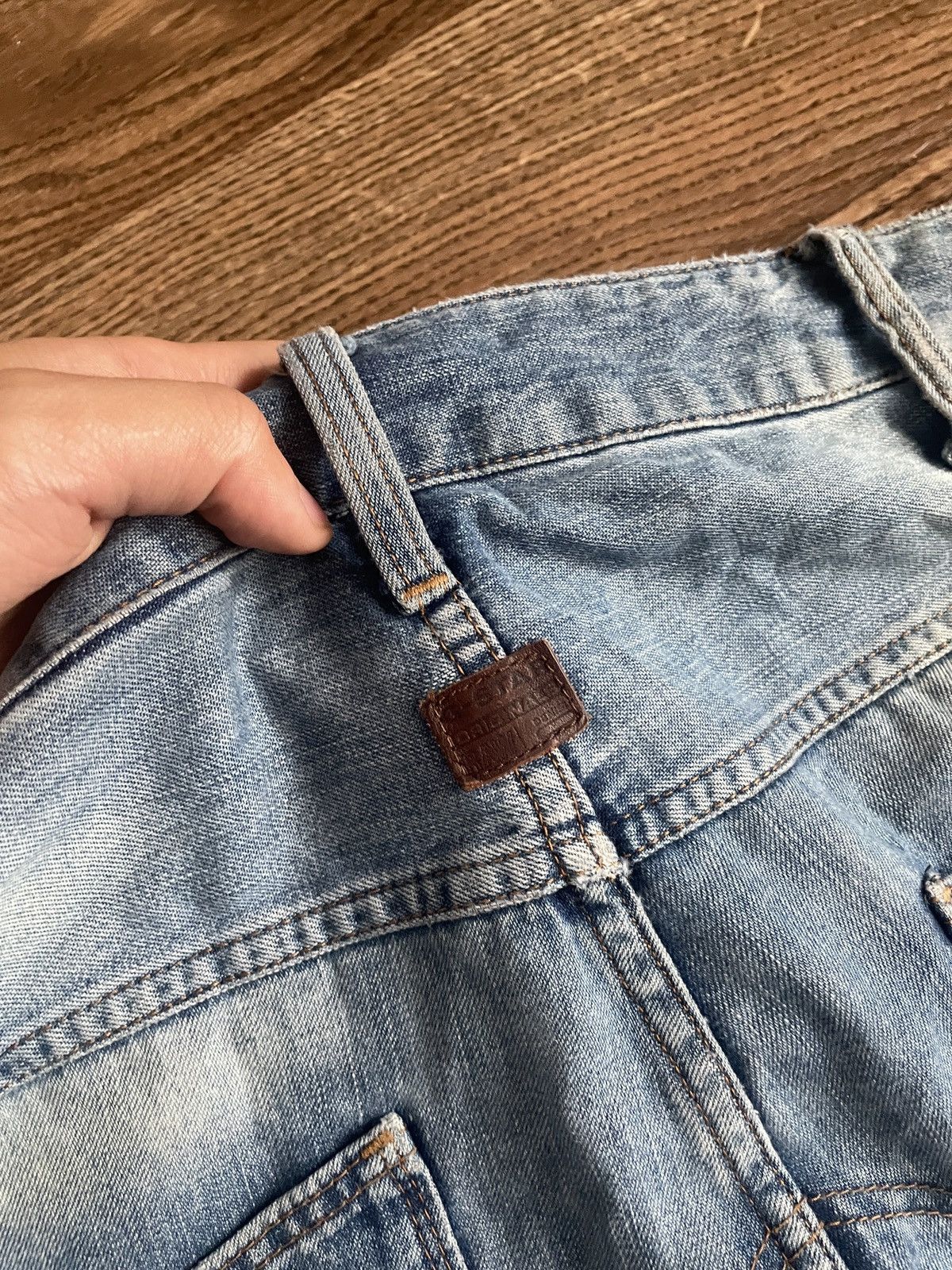 G-Star × Japanese Brand × Vintage Vintage G Star raw jeans double knee rare ultra baggy jeans Size US 36 / EU 52 - 15 Thumbnail