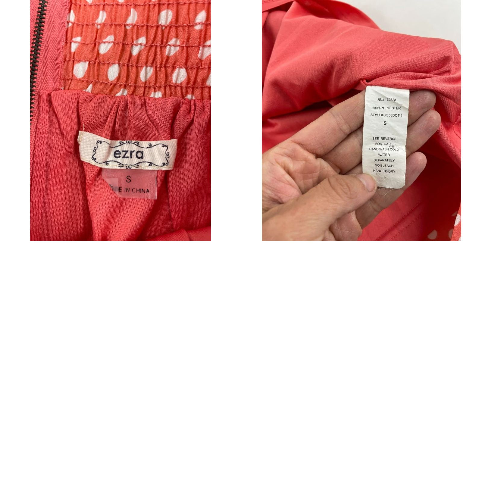 Pinko Ezra Skirt Women's Size Small Pink Coral Polka Dots A-line Short White Size 28" / US 6 / IT 42 - 8 Thumbnail