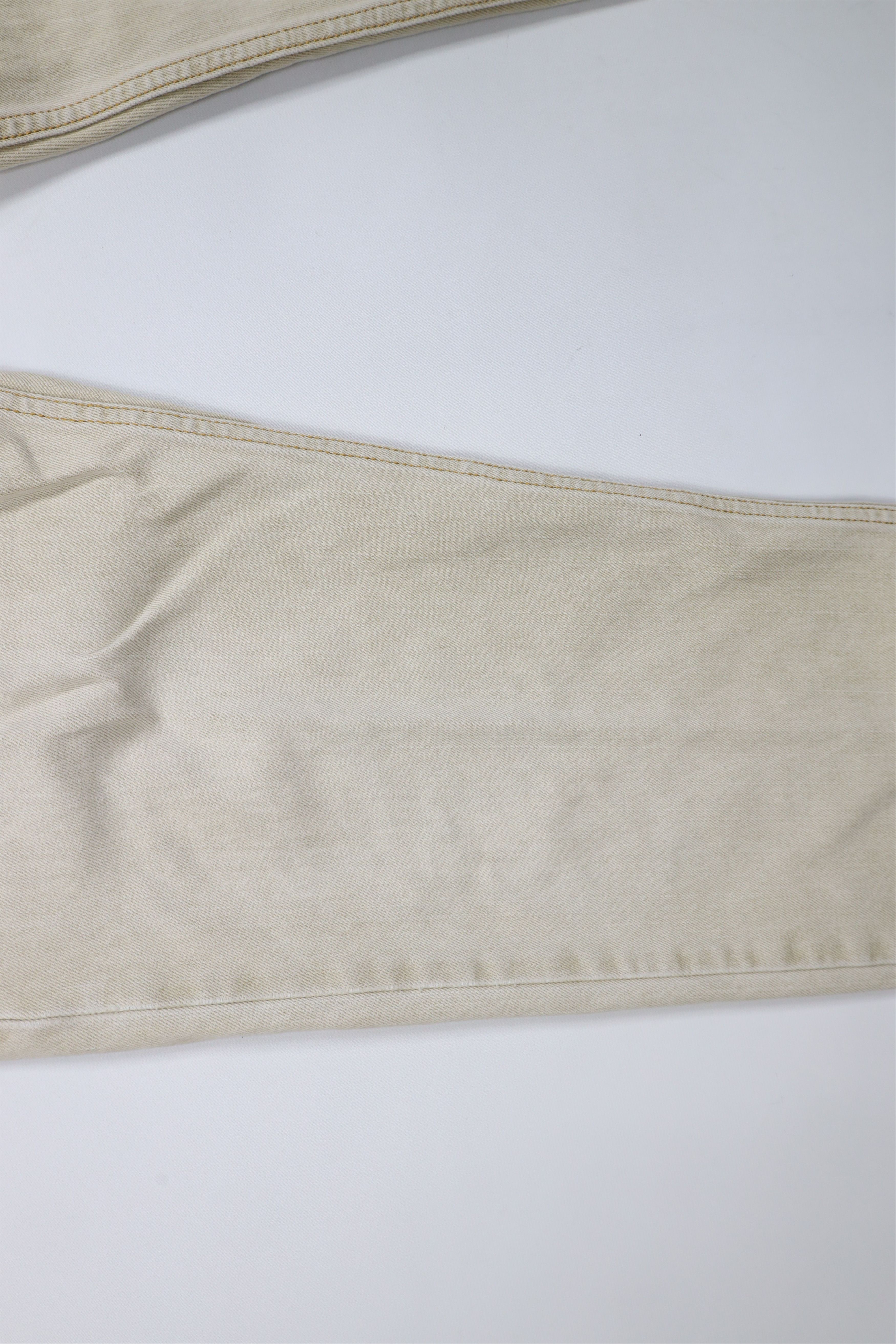 Levi's × Vintage Vintage Y2K Levis 505 Regular Fit Denim Jeans Beige Tan Size US 34 / EU 50 - 5 Thumbnail