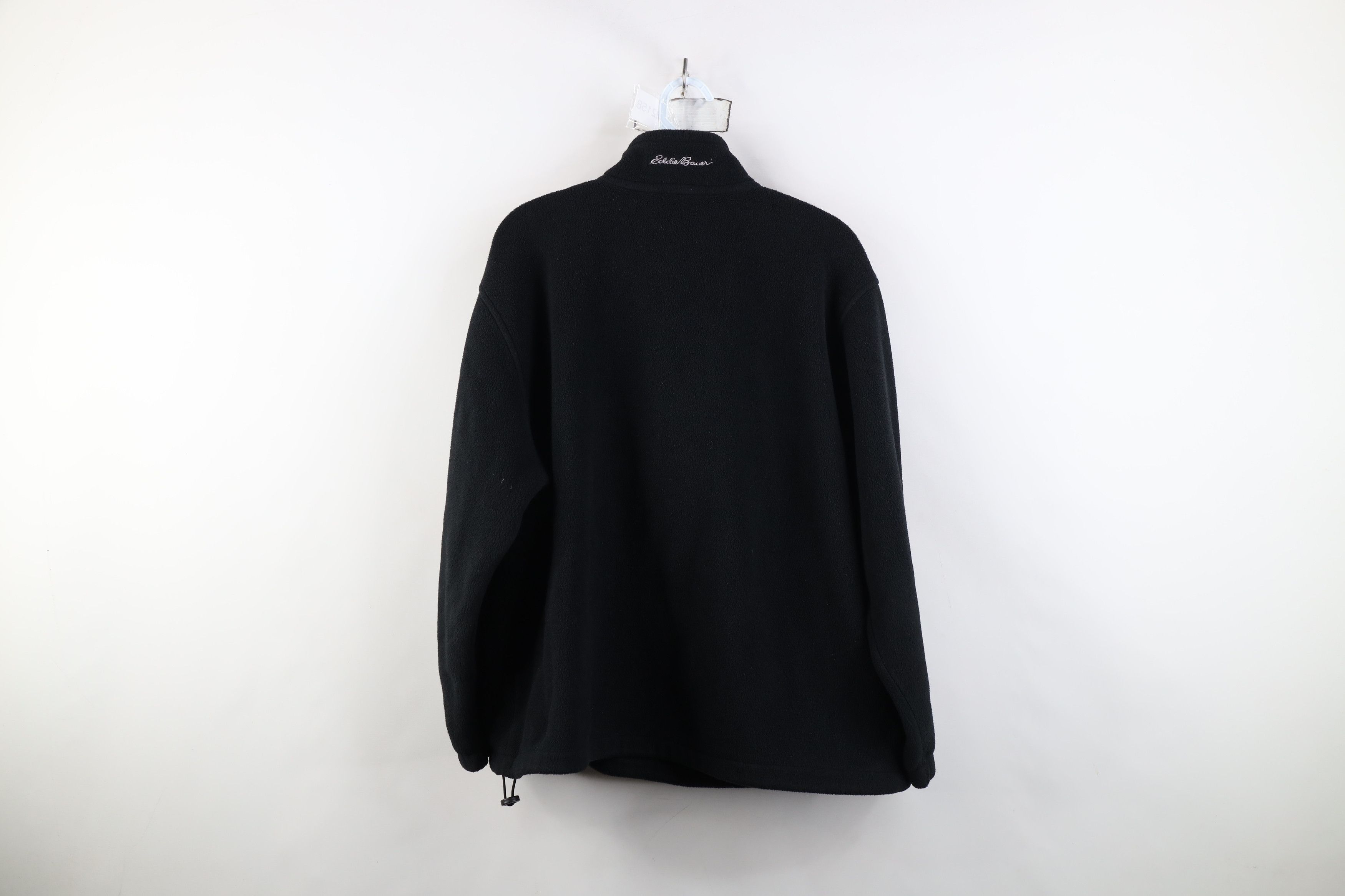 Eddie Bauer Vintage 90s Eddie Bauer Spell Fleece Half Zip Sweater Black Size XL / US 12-14 / IT 48-50 - 10 Thumbnail