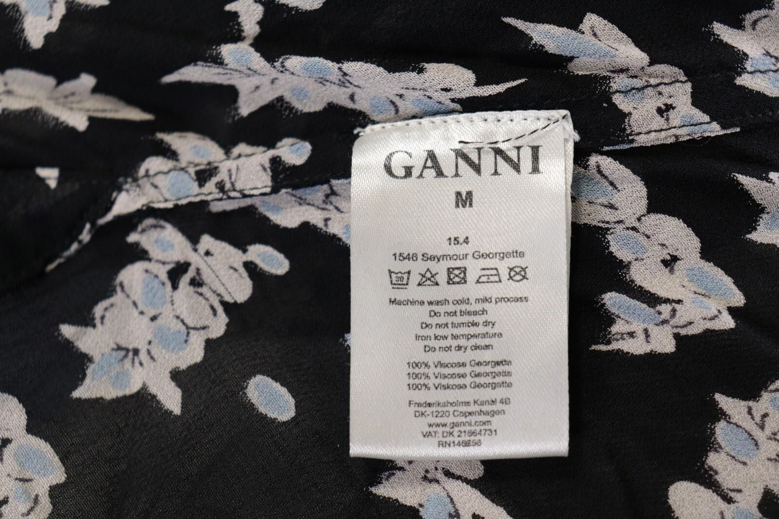 Gianni Valentino GANNI Seymour Georgette Printed Shirt Shift Dress Size M Size M / US 6-8 / IT 42-44 - 12 Thumbnail