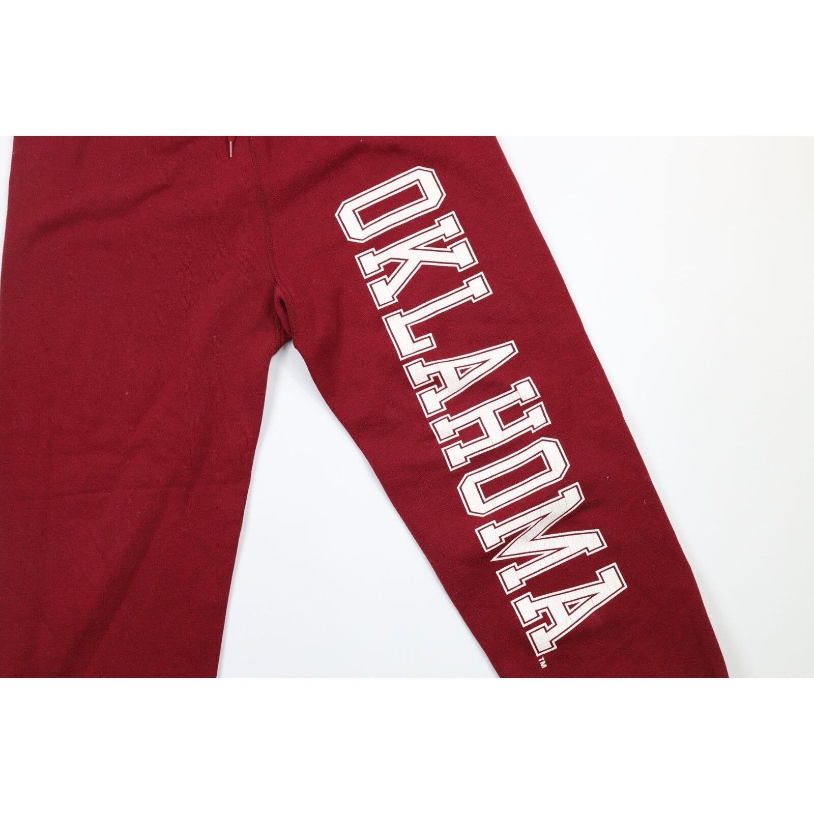 Vintage Vintage 90s Faded Heavyweight University of Oklahoma Joggers Size US 34 / EU 50 - 3 Thumbnail