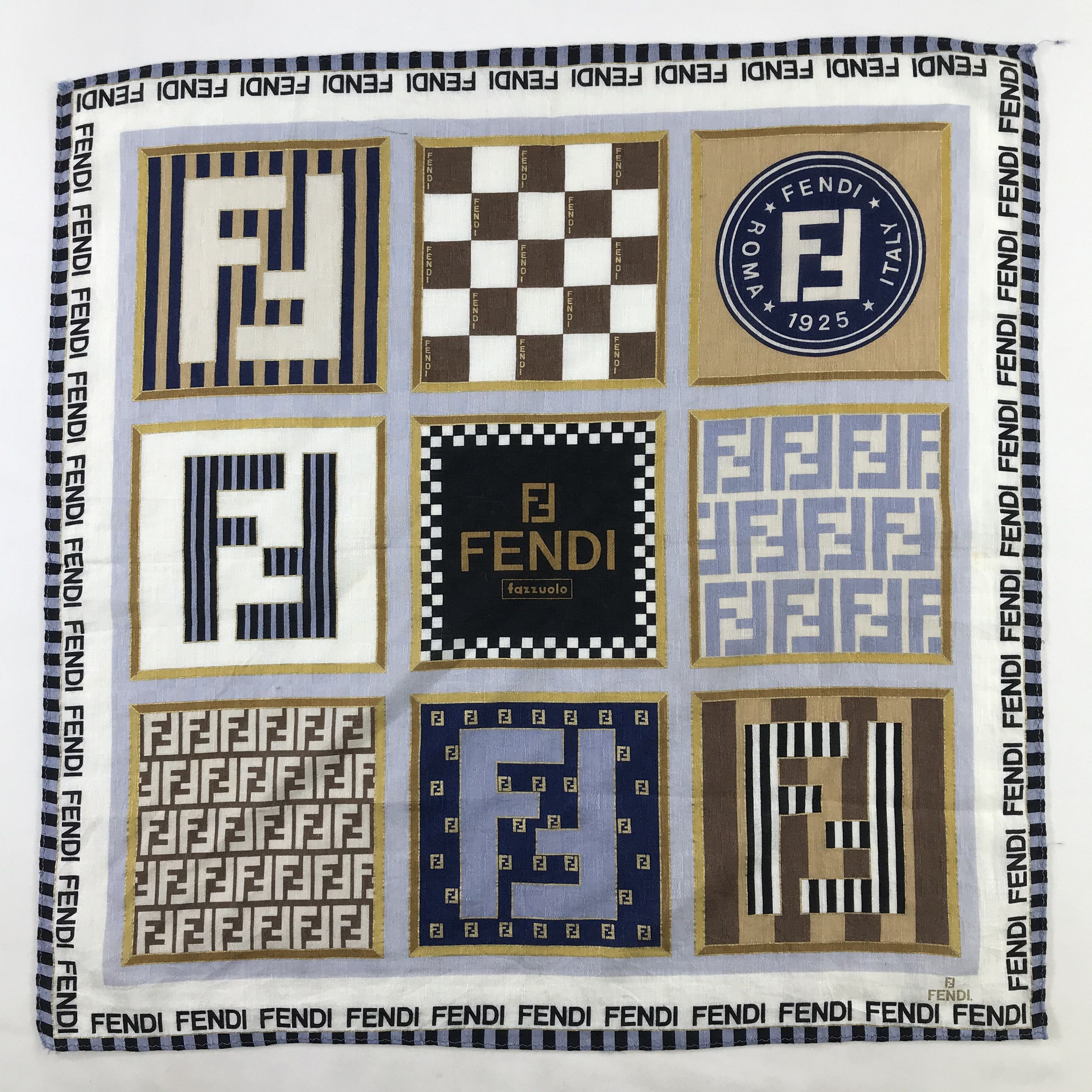 Vintage Vintage Fendi Bandana / Handkerchief / Neckerchief - S1056 Size ONE SIZE - 1 Thumbnail