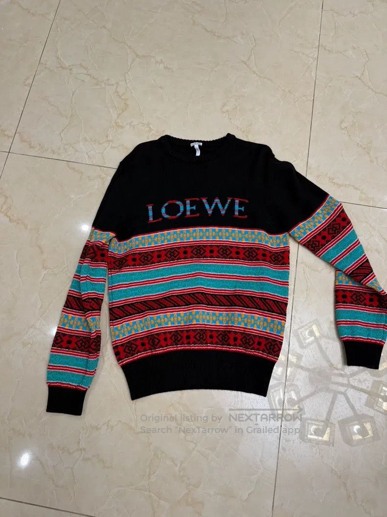 Loewe Loewe Fair Isle Sweater, Size 47 Chest, 64 Length, 99 New, Size US S / EU 44-46 / 1 - 1 Thumbnail