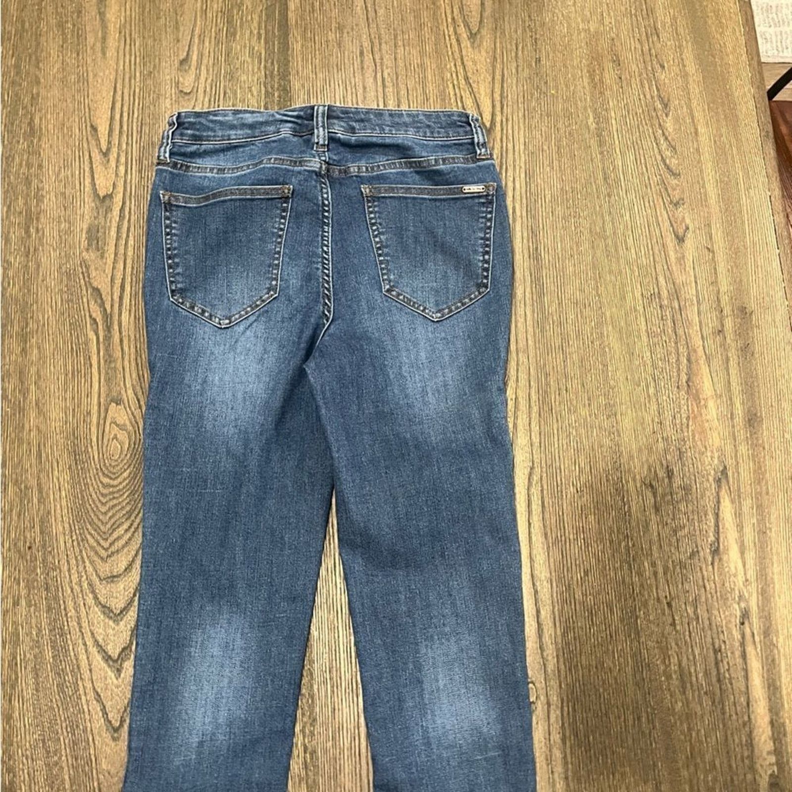 Vintage Matilda Jane Skinny Jeans Mid Rise Fading Whiskering Size 6 Size 28" / US 6 / IT 42 - 7 Thumbnail