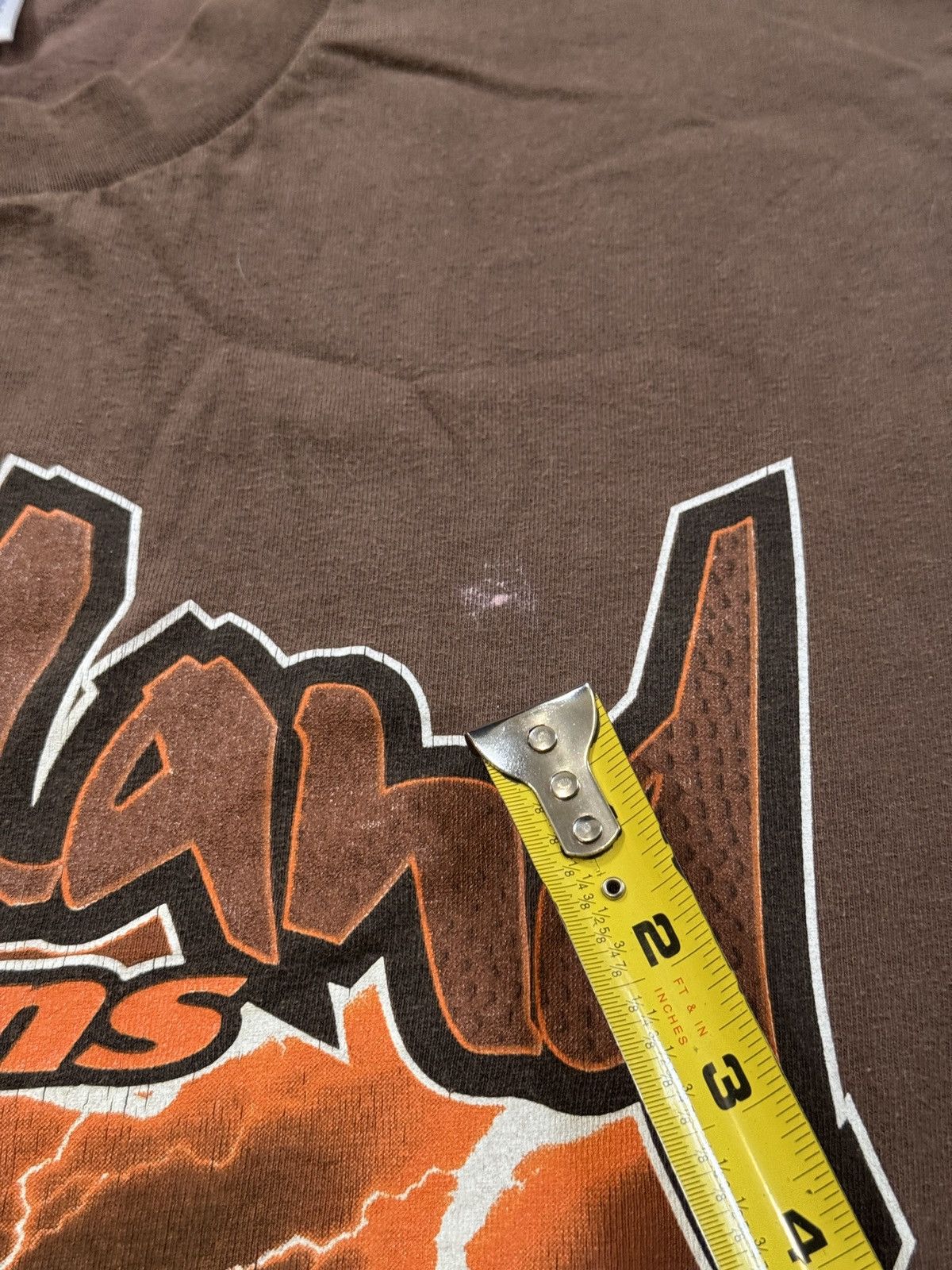 Vintage Vintage 90s Cleveland Browns Lightning Thunder RARE T Shirt Size US L / EU 52-54 / 3 - 7 Thumbnail