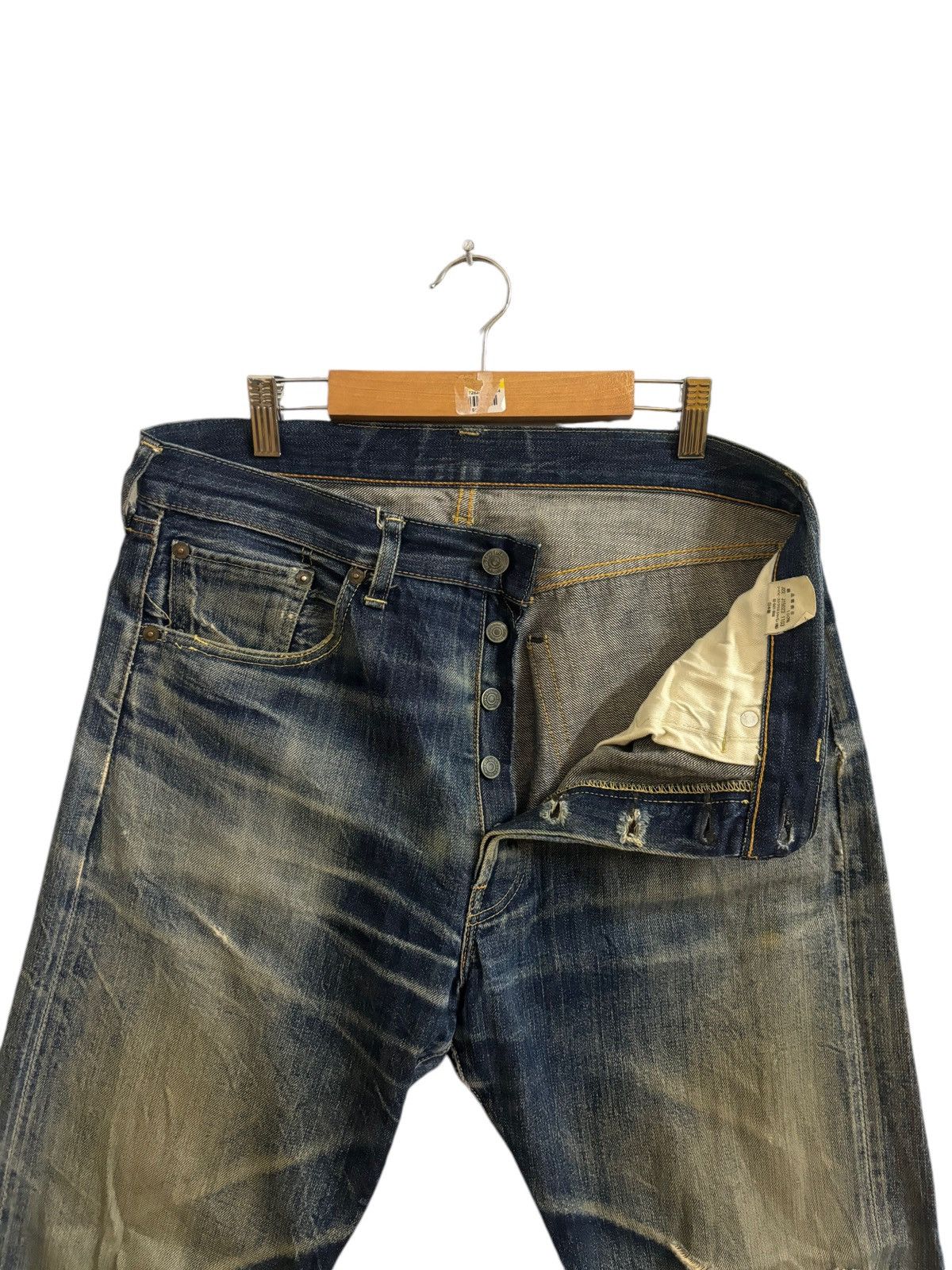 Levi's × Levi's Vintage Clothing LEVI’S BIG E J22 DISTRESSED DENIM Size US 32 / EU 48 - 8 Thumbnail