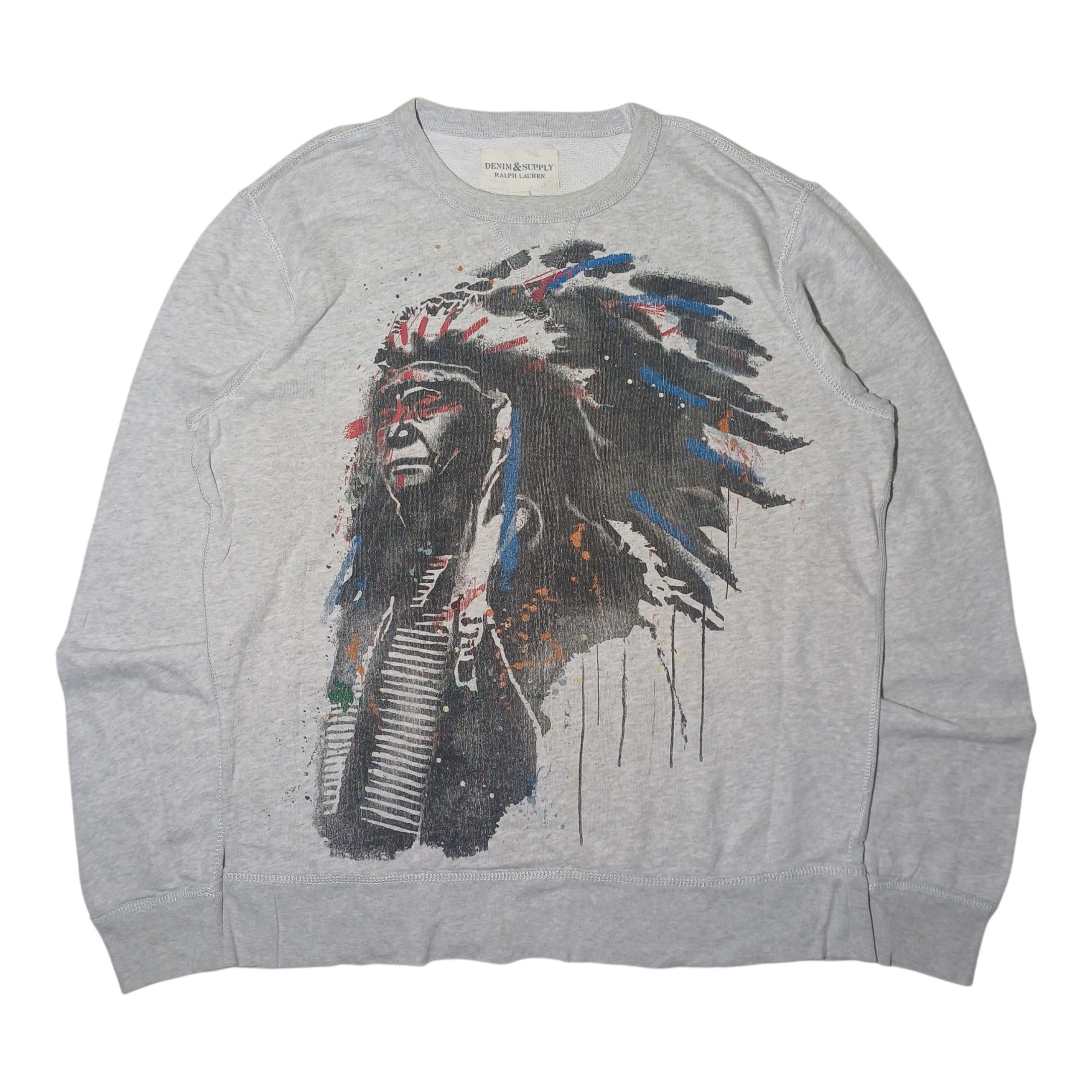 Denim & Supply Ralph Lauren Denim & Supply Ralph Lauren Indian Graphic Crewneck Size US L / EU 52-54 / 3 - 1 Thumbnail