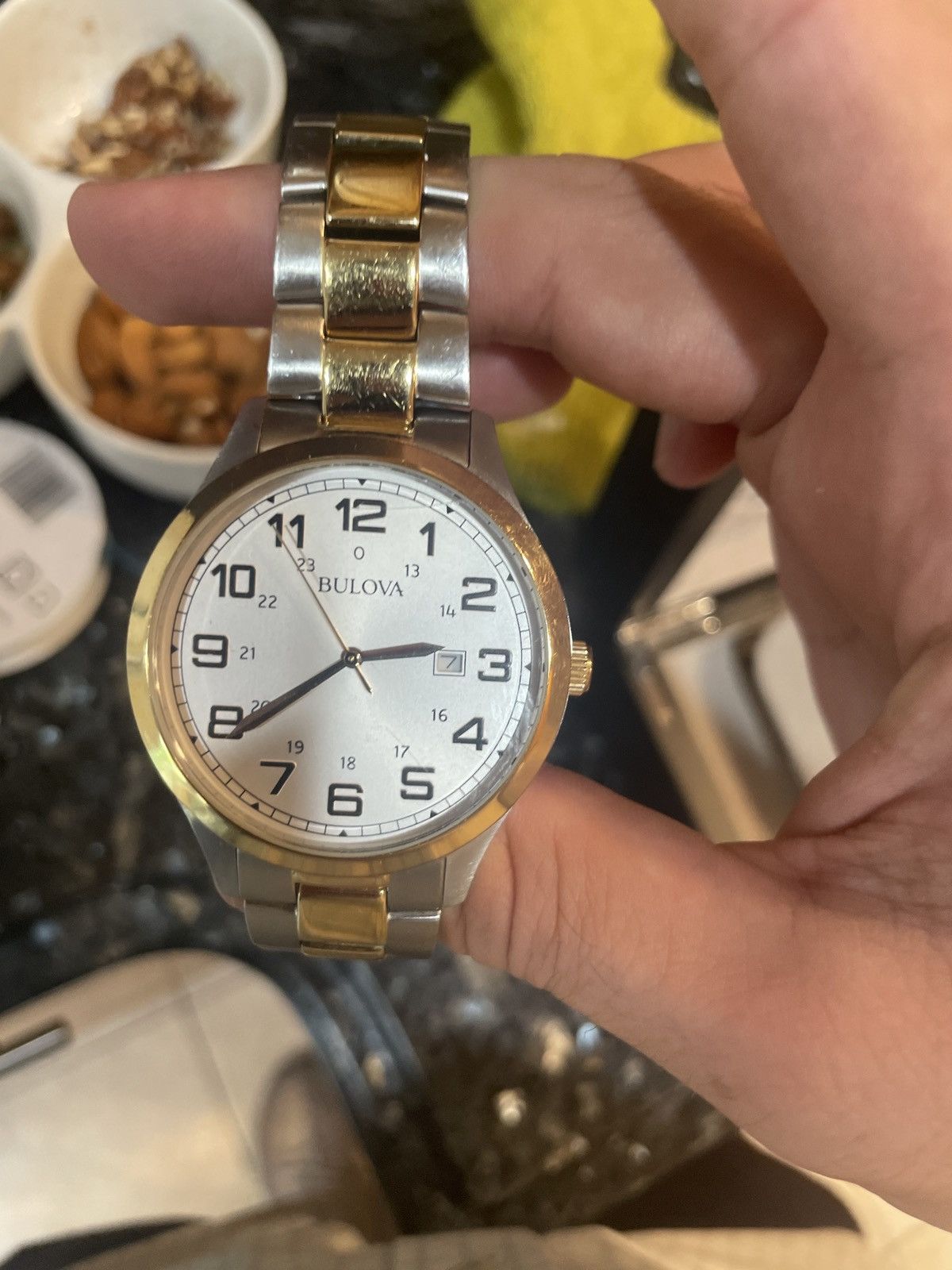 Bulova Bulova Watch 98B304 Mens Quartz 42mm Two-Tone Bracelet Watch Size 42 - 3 Thumbnail
