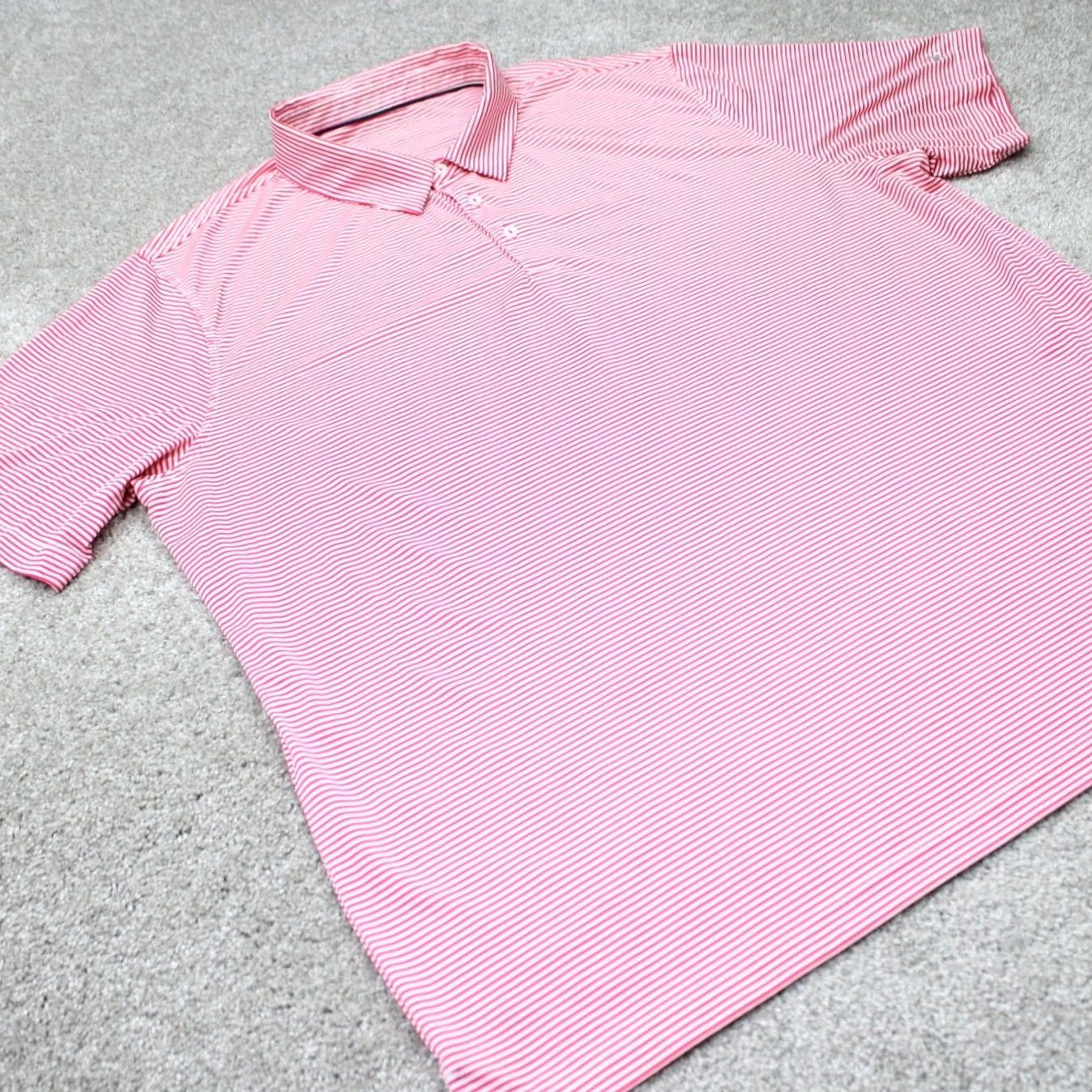 Vintage Michel Rouen Performance Polo Shirt Mens 3XL Red/White Golf Short Sleeve Polo Shirt Mens XXXL Red White Sports Golf Shirts Size US XXL / EU 58 / 5 - 5 Thumbnail