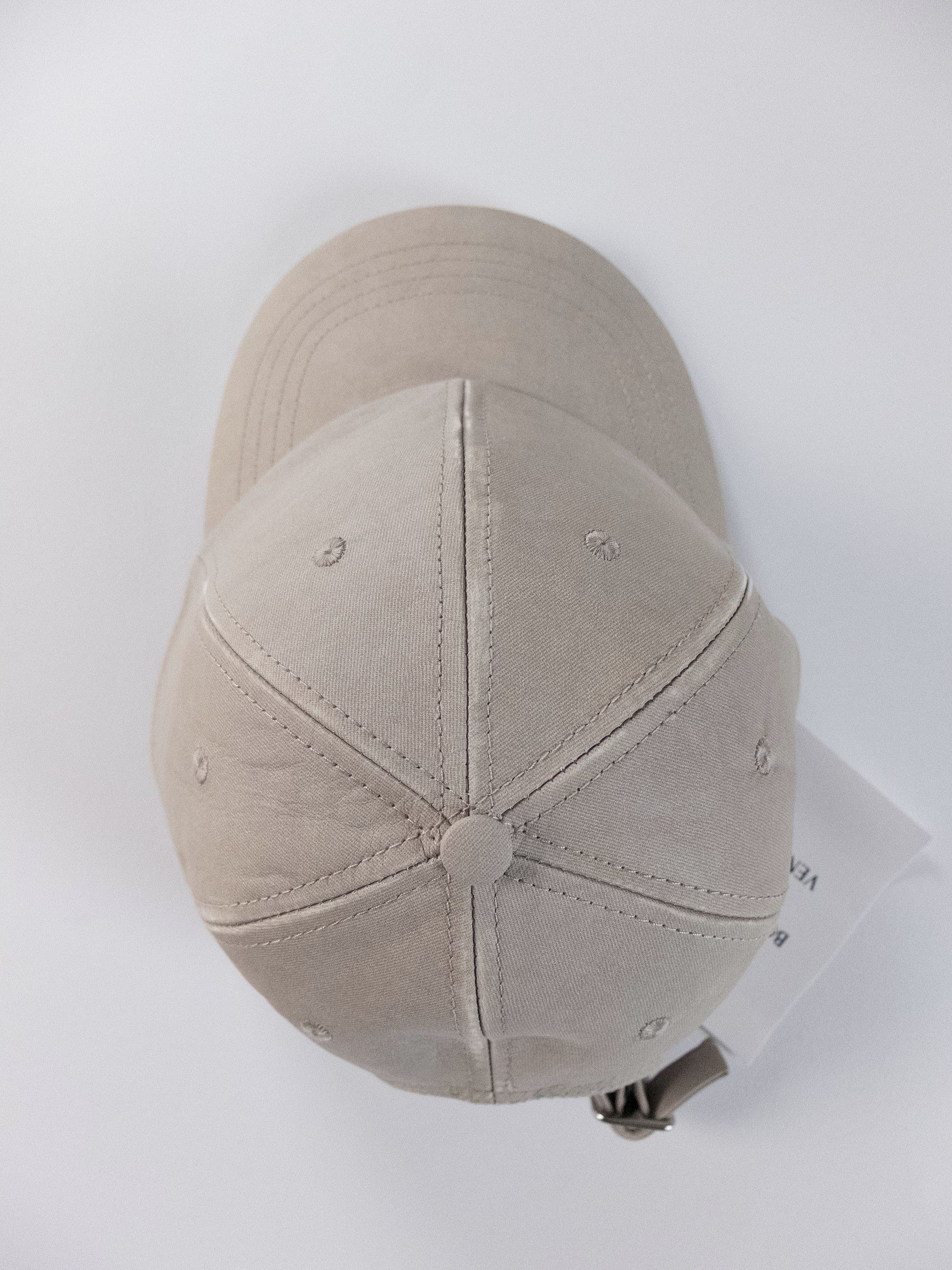 Bottega Veneta BOTTEGA VENETA beige chino print nubuck leather baseball cap Size ONE SIZE - 4 Thumbnail