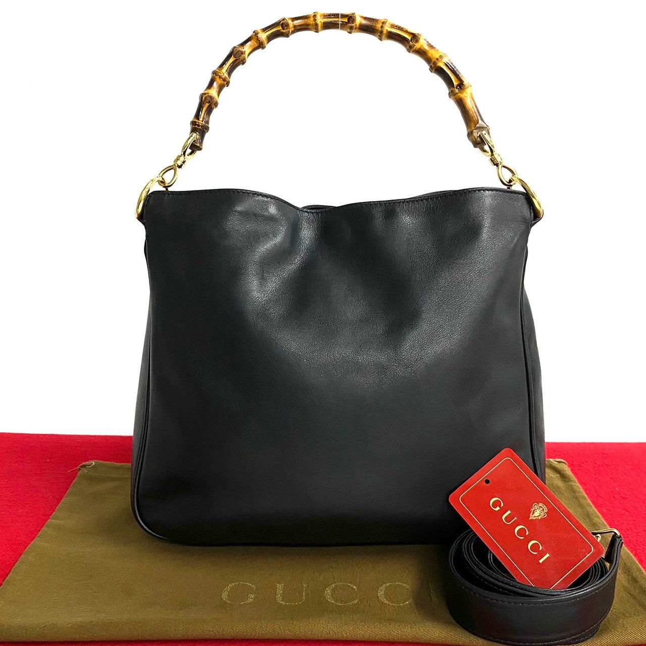 Gucci Gucci Shoulder Bag Black Leather Size ONE SIZE - 1 Thumbnail