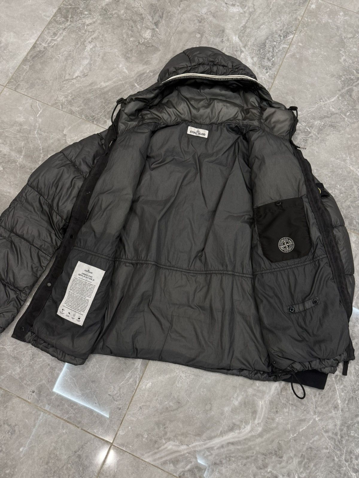 Stone Island Vintage Stone Island Garment Dyed Down Jacket 90s Casual Size US XL / EU 56 / 4 - 9 Thumbnail
