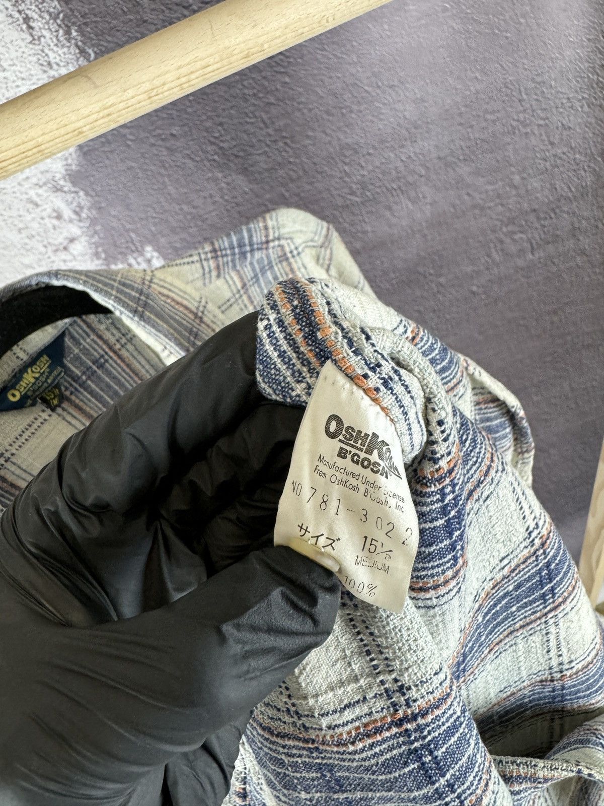 Japanese Brand OshKosh bgosh vintage Japan Workwear checkered flannel shirt Size US M / EU 48-50 / 2 - 13 Thumbnail