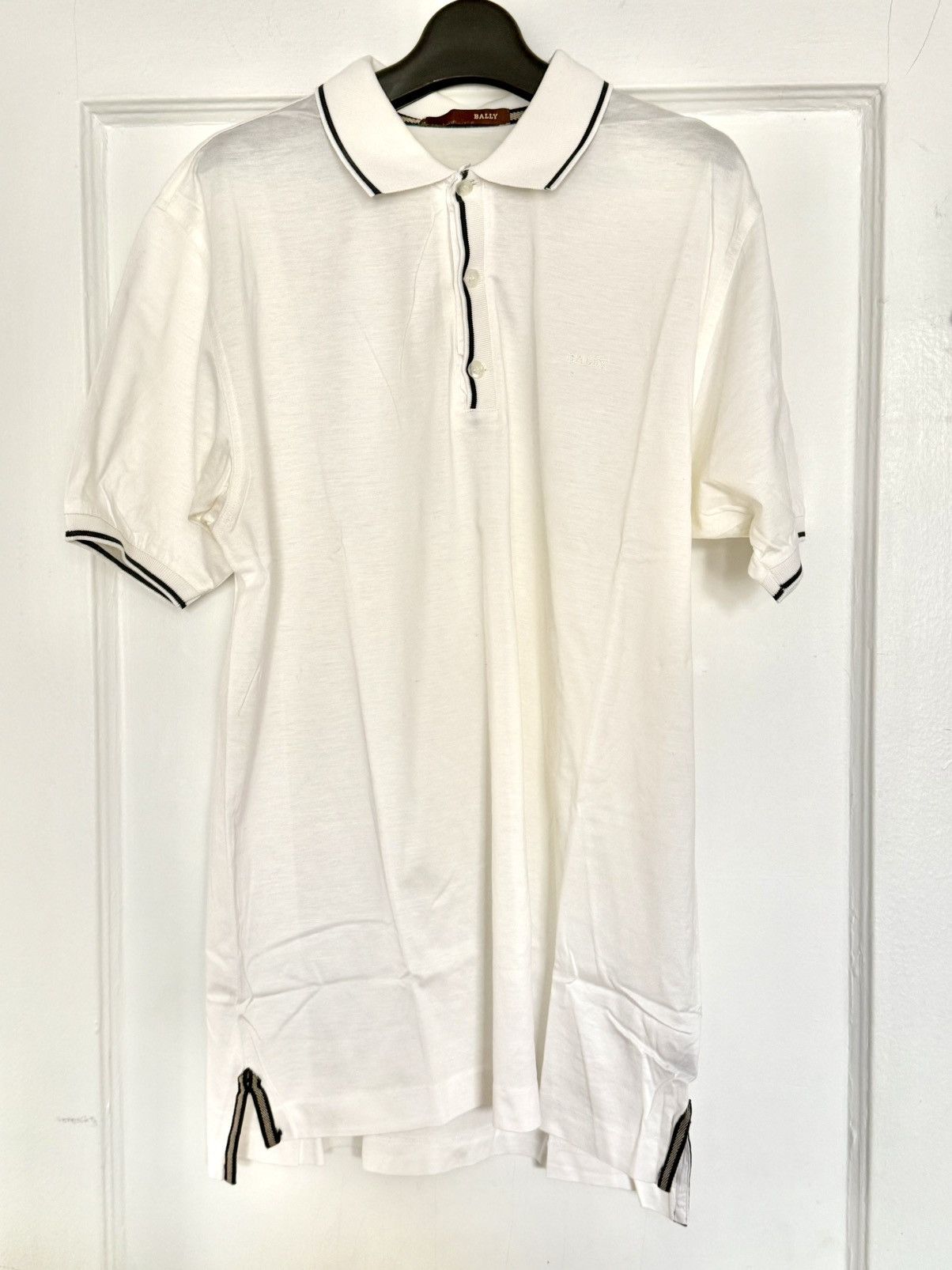 Bally Bally white polo 40/50 Size US M / EU 48-50 / 2 - 1 Thumbnail