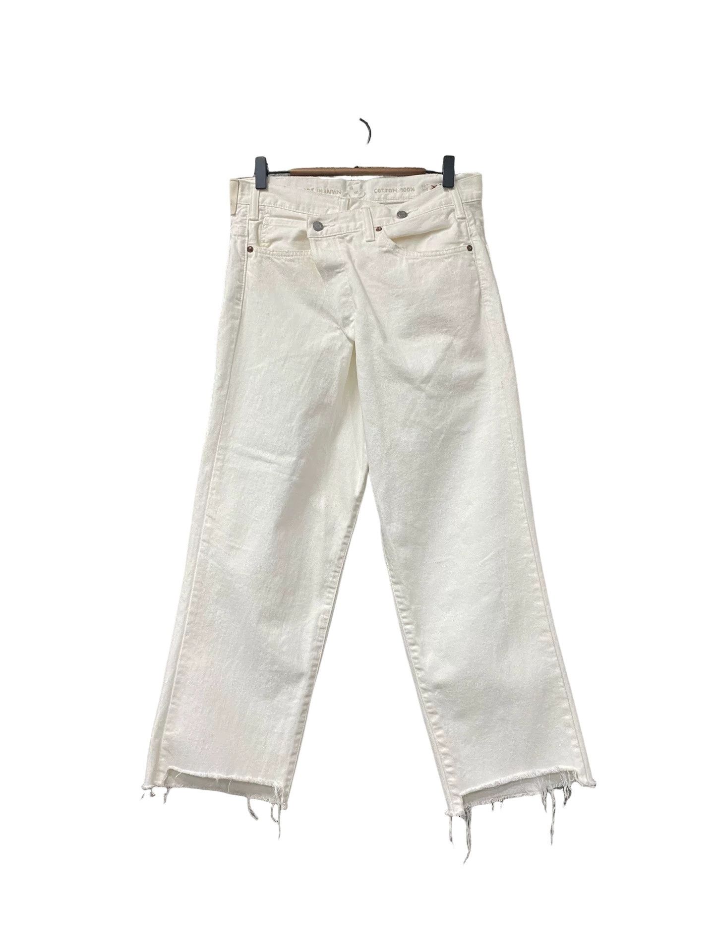 45rpm 45R White Raw Hem Denim Jeans Size 30 Size US 30 / EU 46 - 1 Thumbnail