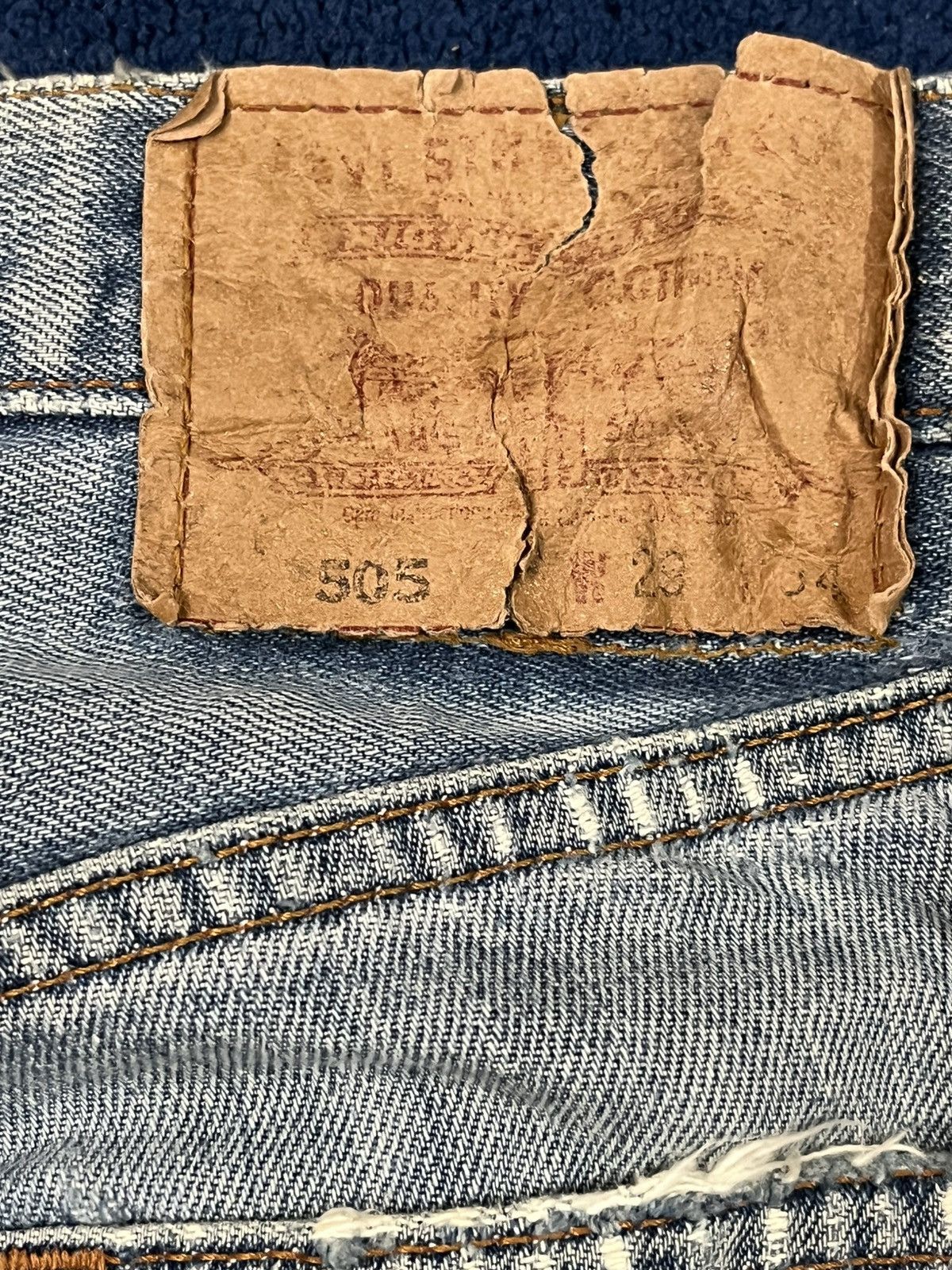 LVC × Levi's × Levi's Vintage Clothing Vintage Levi’s 505 Ripped Grunge Distressed Denim Size US 29 - 11 Thumbnail