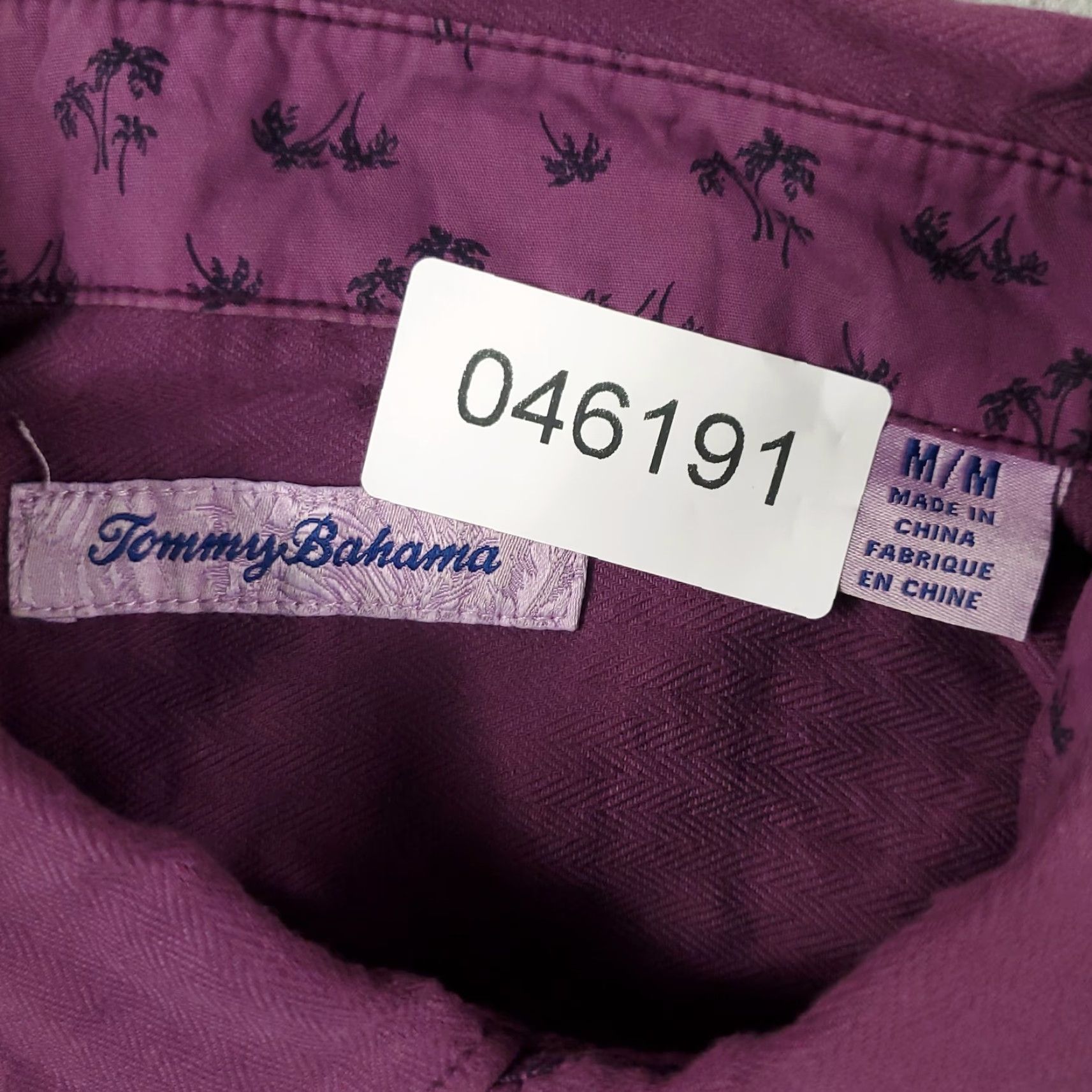 Tommy Bahama VINTAGE Tommy Bahama Shirt Mens Size Medium Purple Button-Up Long Sleeve Size US M / EU 48-50 / 2 - 7 Thumbnail
