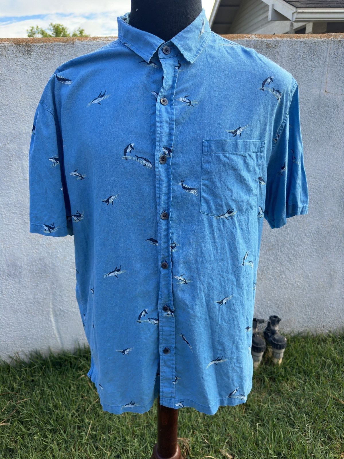 Other PreOwned Kahala Hawaiian Print Full Button Blue Men's Large Size US L / EU 52-54 / 3 - 1 Thumbnail