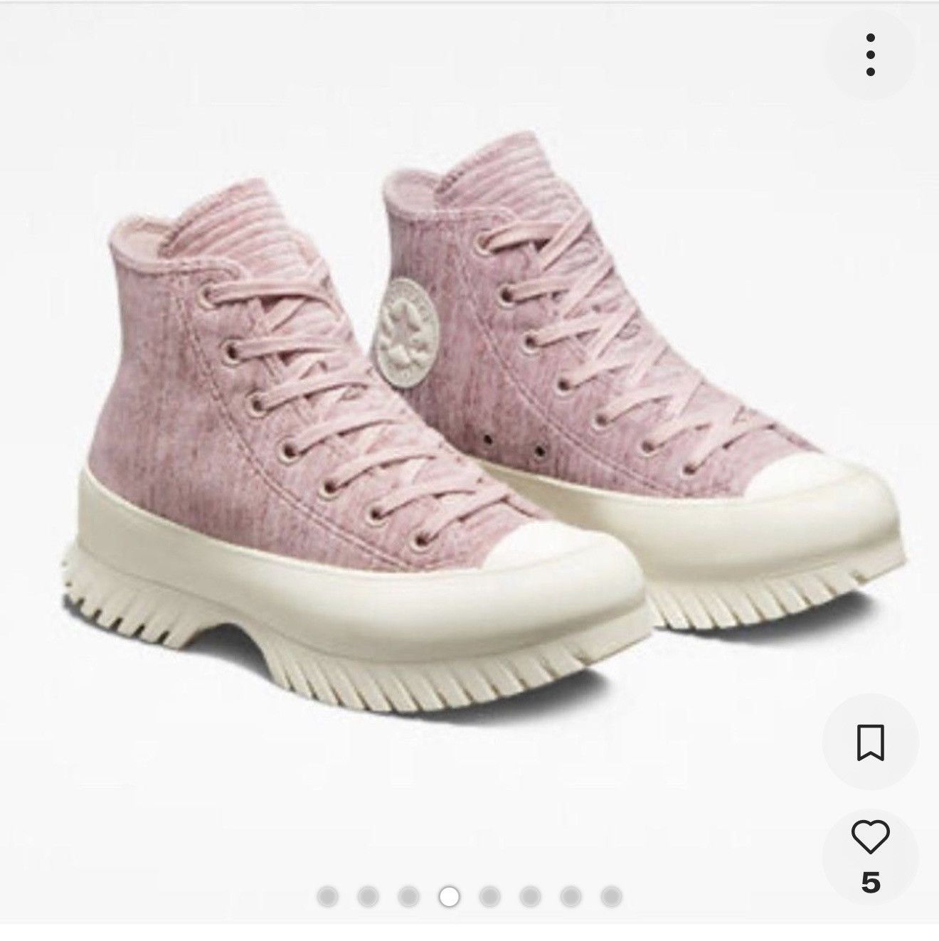 Other Converse high top corduroy mauve sneakers Size US 11 / IT 41 - 7 Thumbnail
