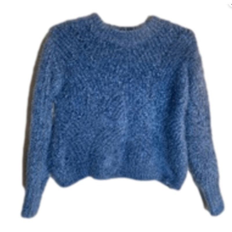 Other Cozy Fuzzy Blue Textured Sweater Aqua Size XS Size XS / US 0-2 / IT 36-38 - 3 Thumbnail