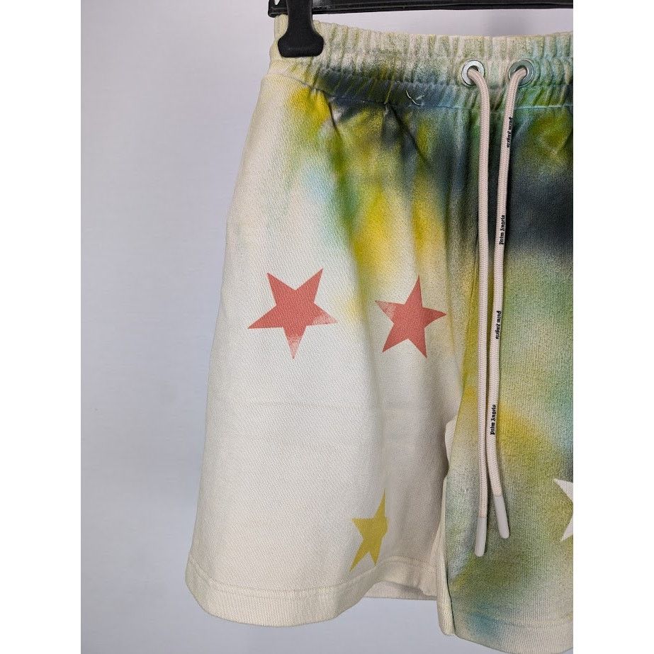 Palm Angels o1rshd1 Q: 2 / Sprayed Stars Vint Sweat Short in Multicolor Size US 30 / EU 46 - 4 Thumbnail