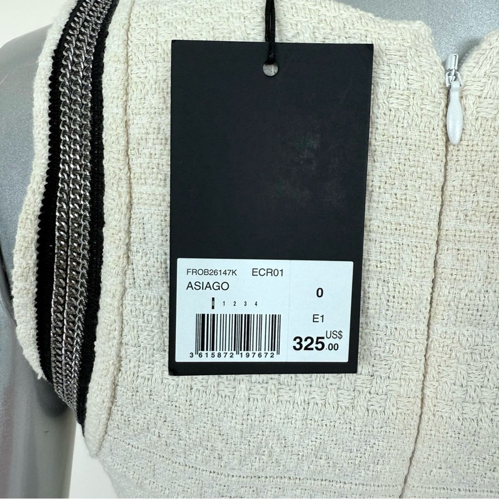 The Kooples NWT The Kooples women tweed white dress size 0 or XS/S 325$ Size XS / US 0-2 / IT 36-38 - 5 Thumbnail