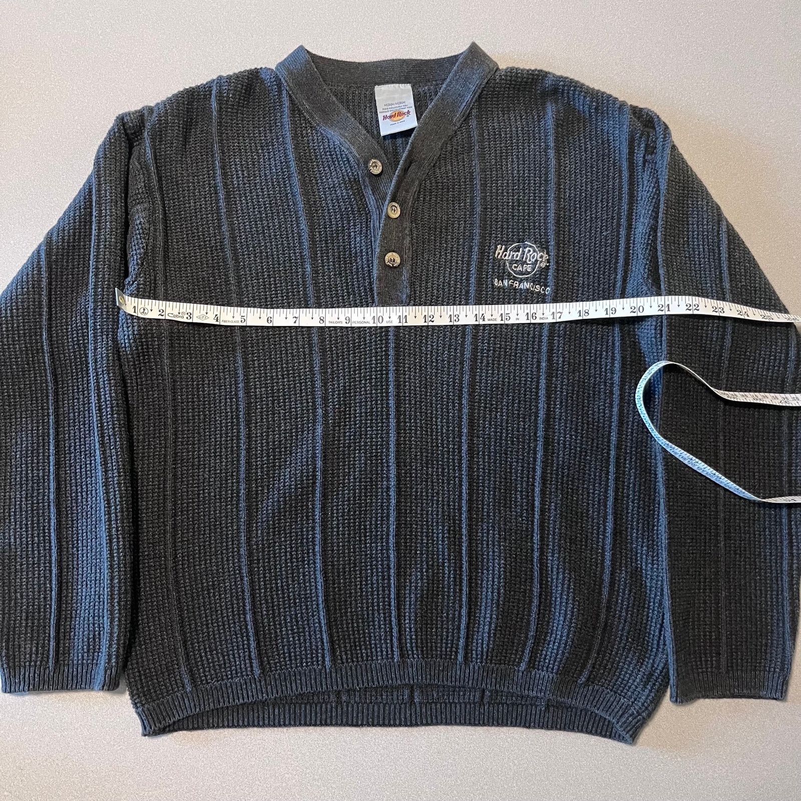 Hard Rock Cafe Vintage Hard Rock Cafe San Francisco Sweater – Waffle Knit Size US M / EU 48-50 / 2 - 2 Thumbnail