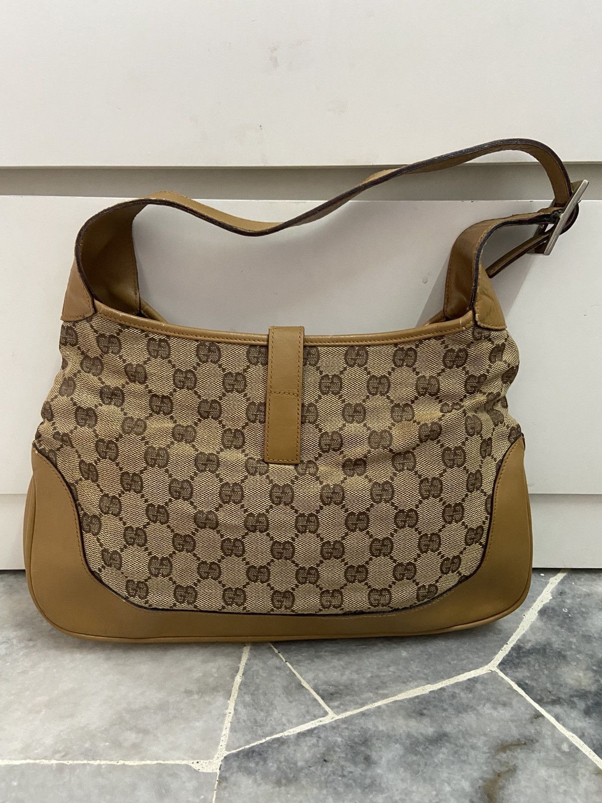 Gucci Gucci Gucci Vintage Jackie Bag in Brown Canvas and Leather Size ONE SIZE - 3 Thumbnail