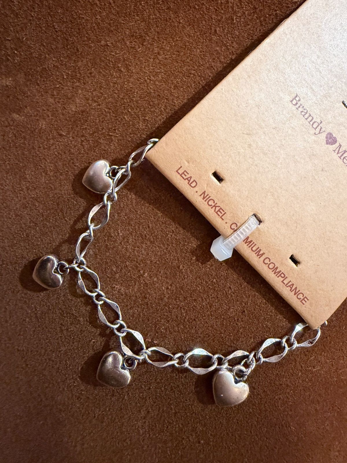 Brandy Melville Brandy melville Silver Bracelets with Heart charm Size ONE SIZE - 2 Thumbnail