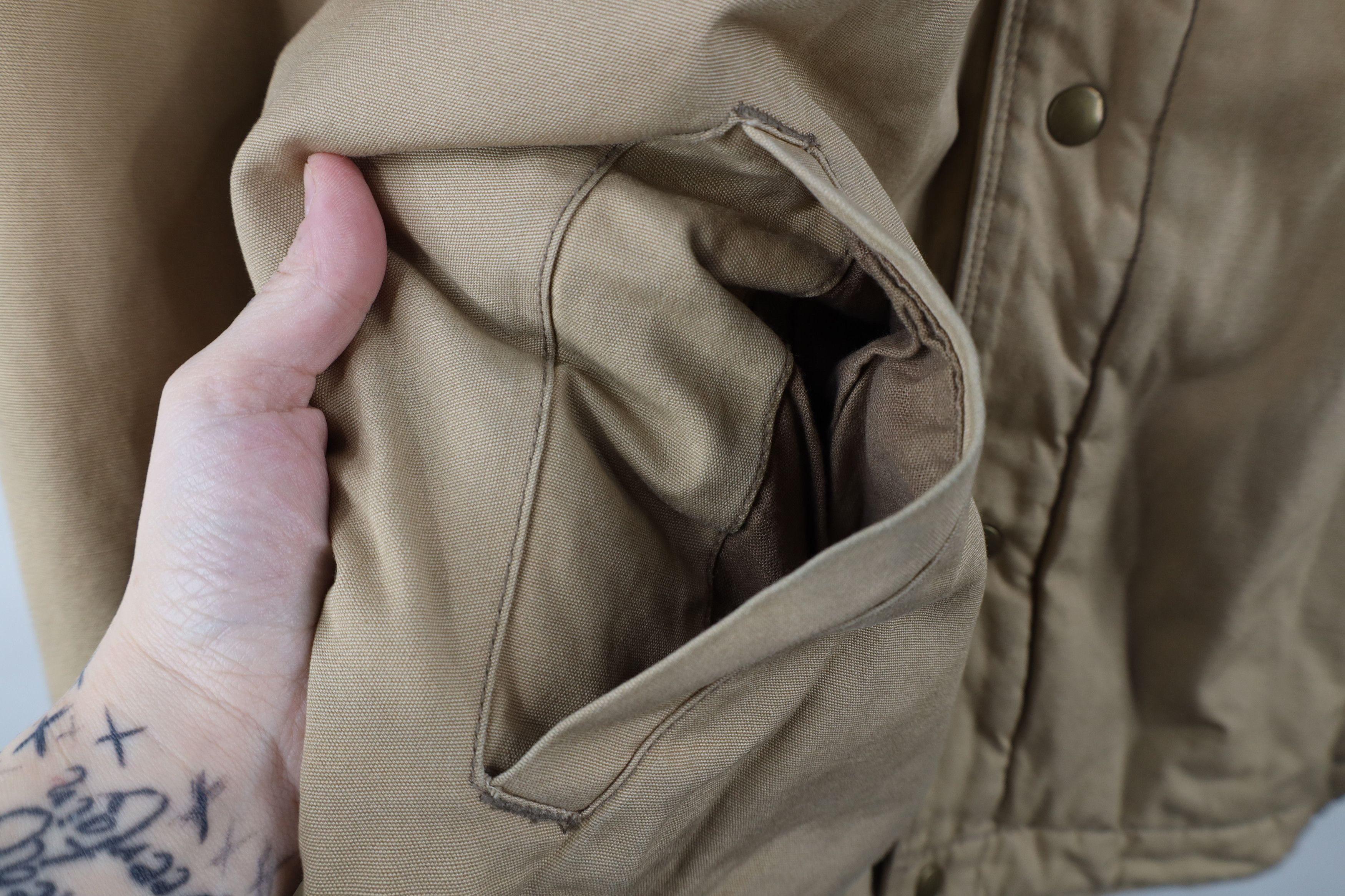 Vintage Vintage 90s Streetwear Corduroy Quilted Chore Jacket Beige Size US XXL / EU 58 / 5 - 7 Thumbnail