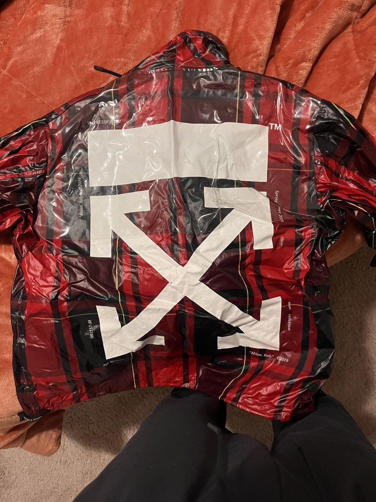 Off-White Off-white red checked anorak jacket Size US S / EU 44-46 / 1 - 2 Thumbnail
